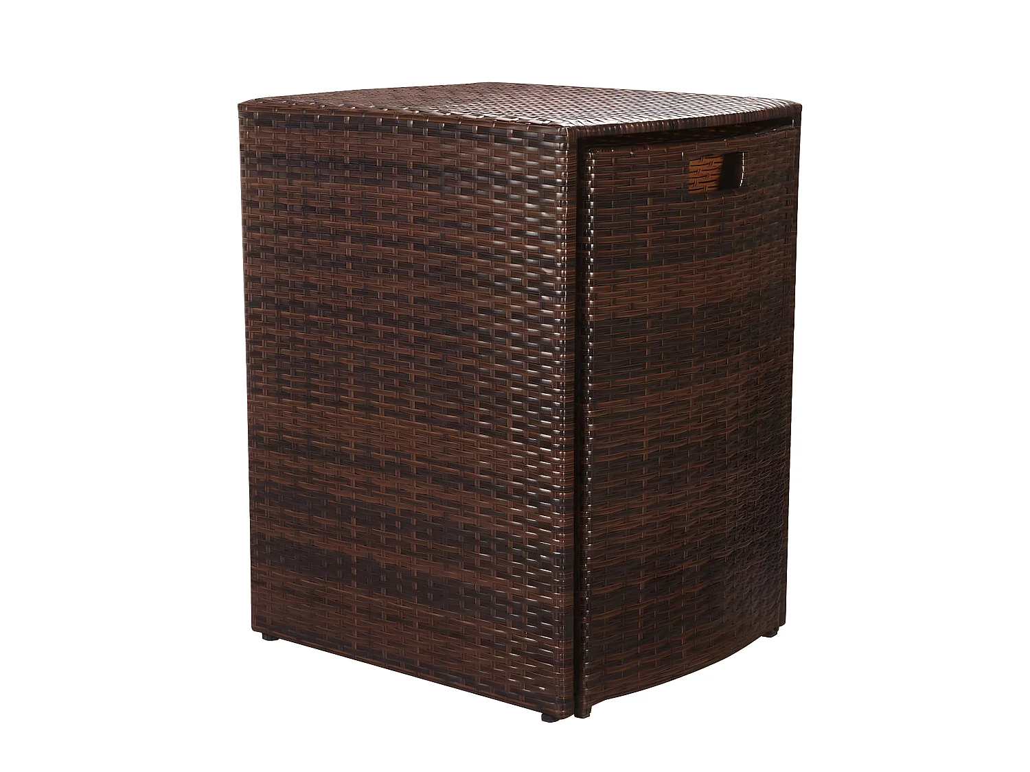 3-delige Bistroset met kussens poly rattan bruin NL982870