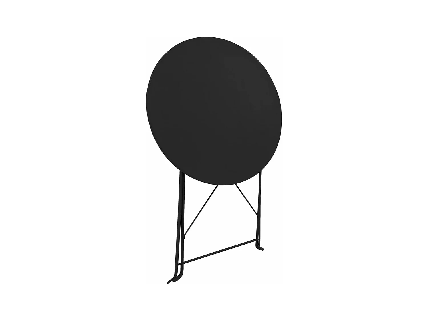 3 pzas Comedor de jardín acero negro KOW50893