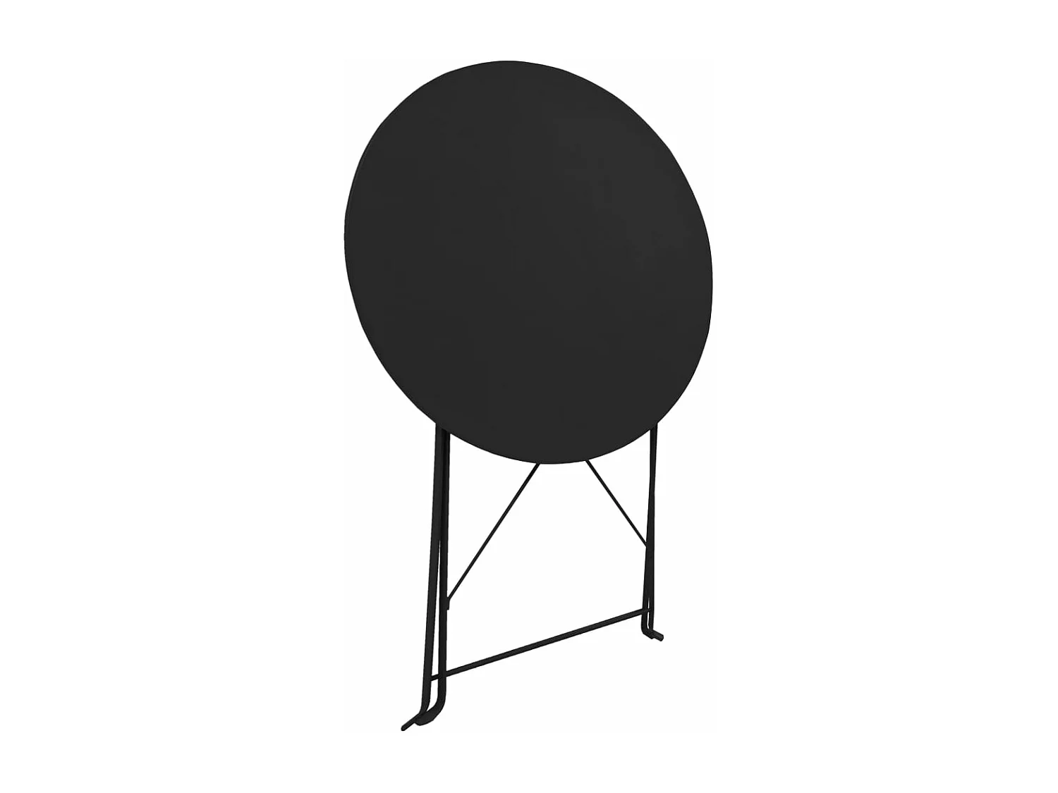 Mobilier de bistro 3 pcs Acier Noir GFDF99984