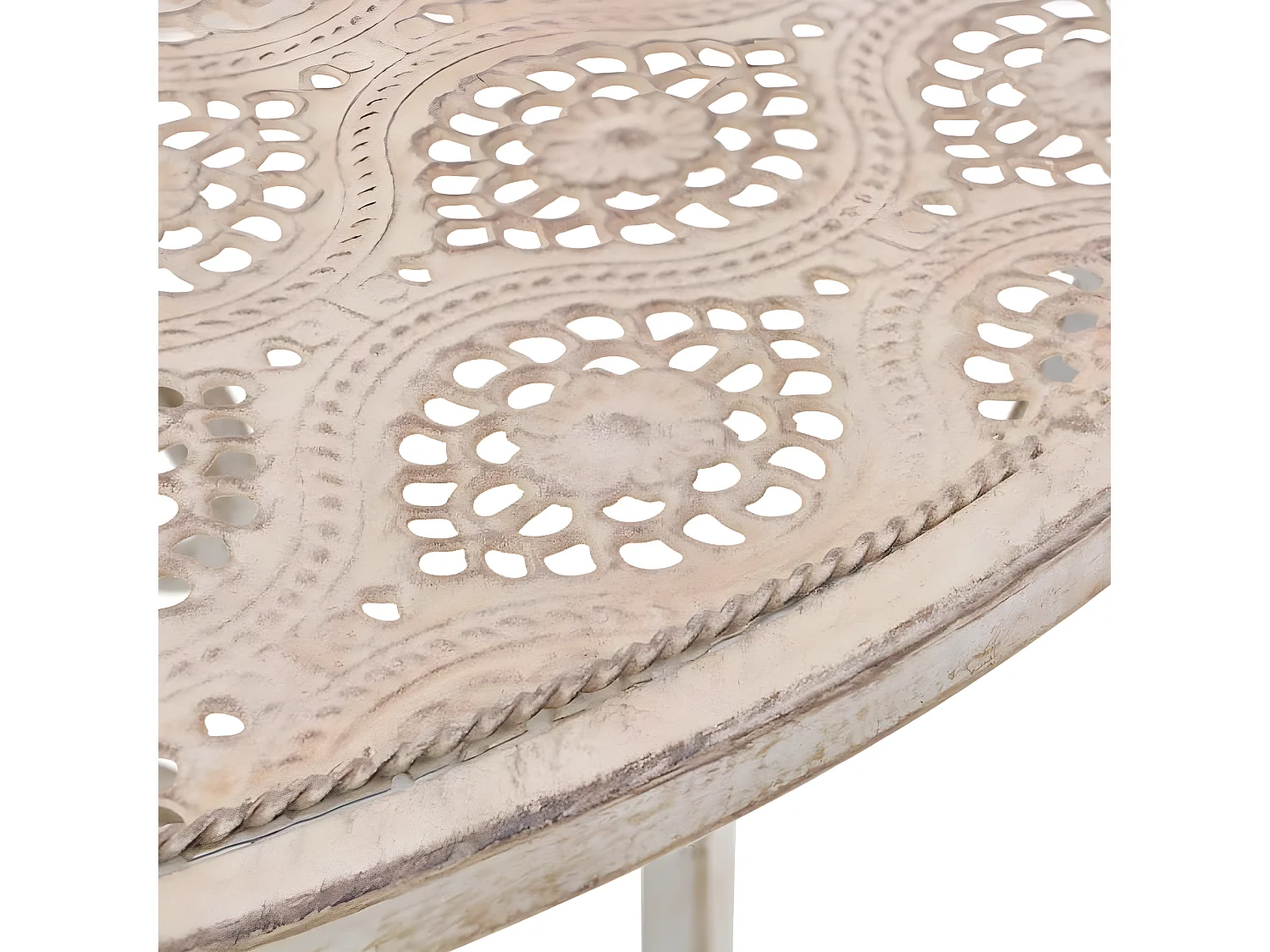 Ensemble de bistro 3 pcs Acier Blanc GFDF81555