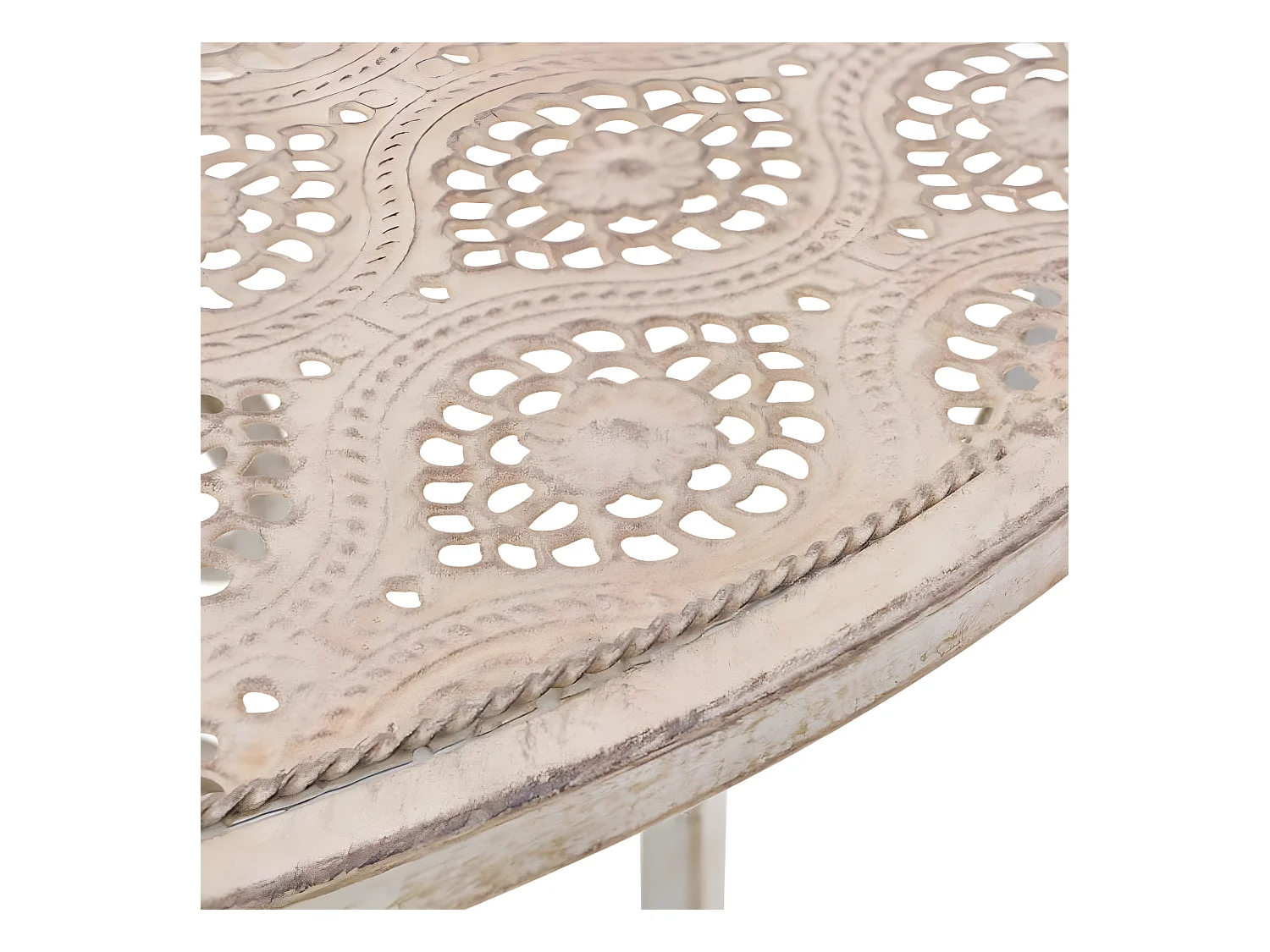 Ensemble de bistro 3 pcs Acier Blanc GFDF81555