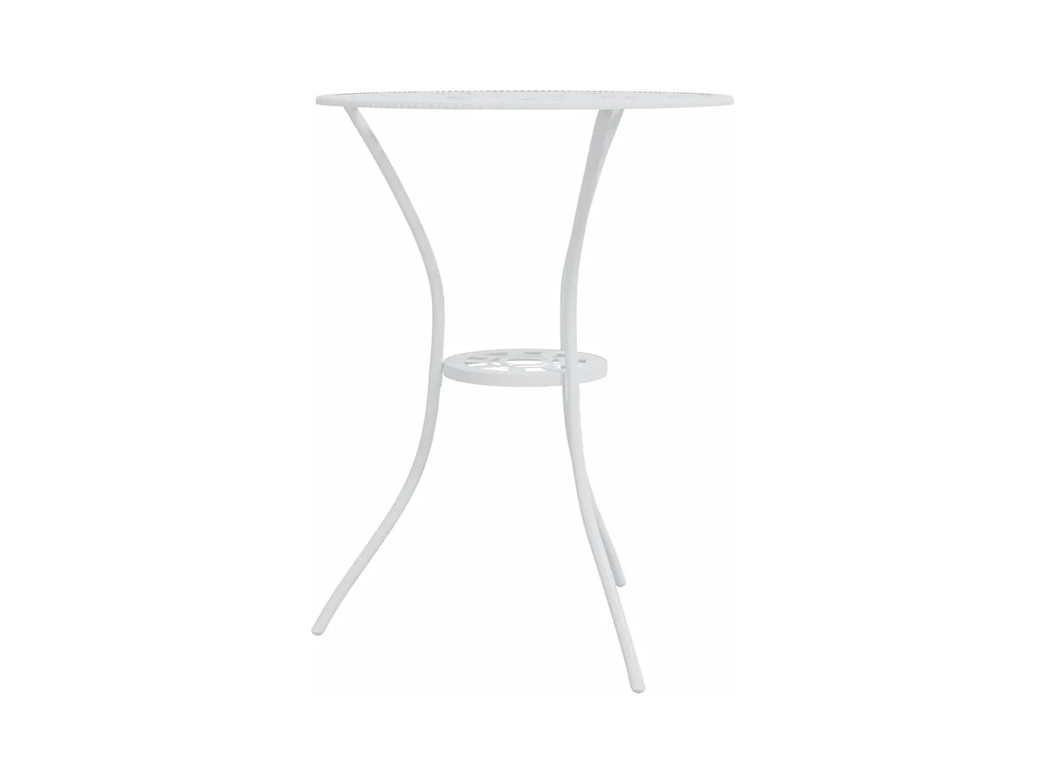 Ensemble de bistro 3 pcs Aluminium coulé Blanc GFDF15382