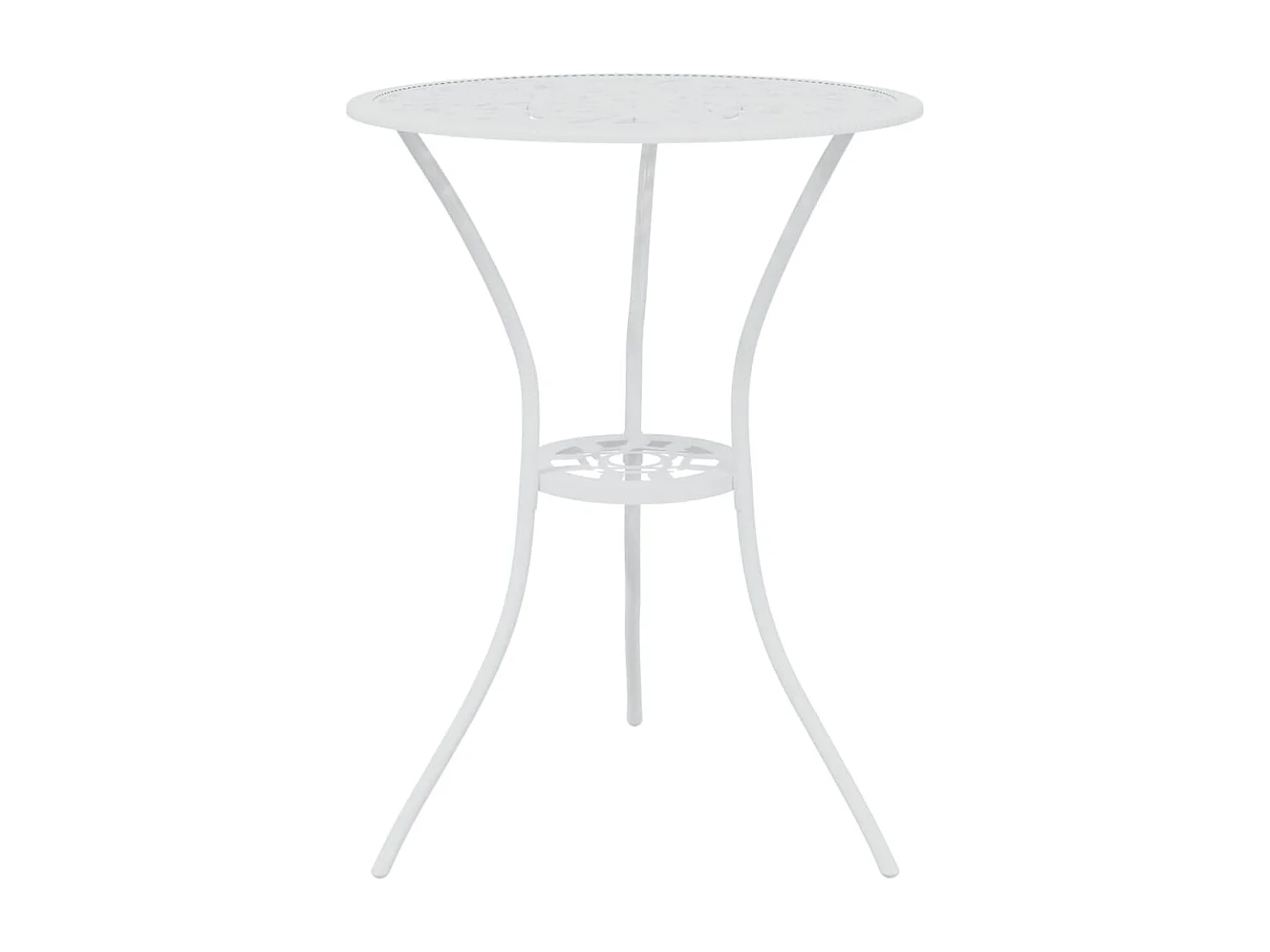 Ensemble de bistro 3 pcs Aluminium coulé Blanc GFDF15382