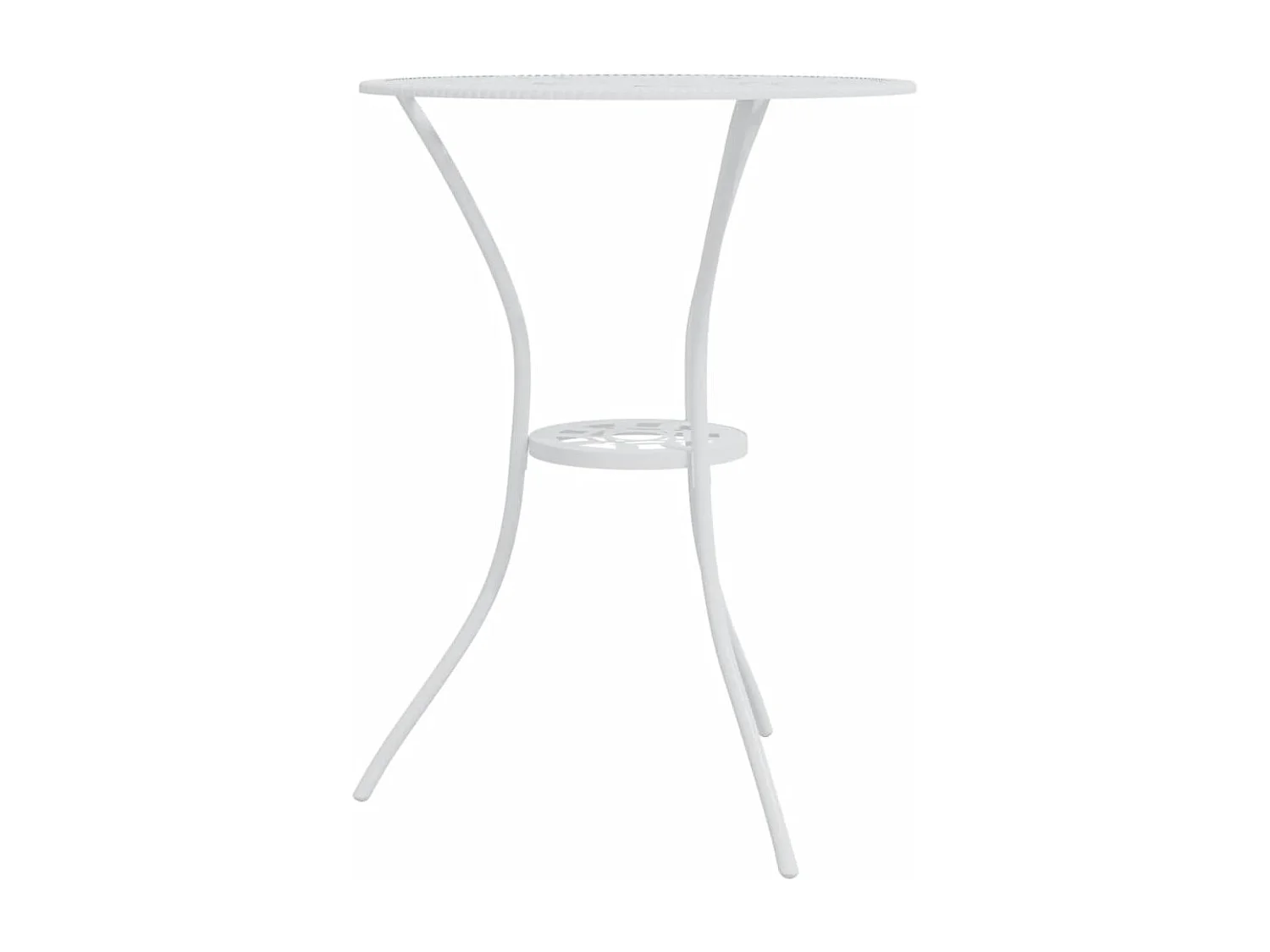 Ensemble de bistro 3 pcs Aluminium coulé Blanc GFDF15382