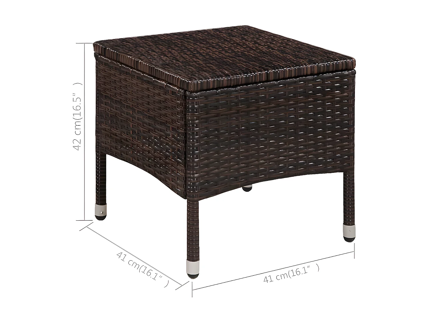 Mobilier de bistro 3 pcs Résine tressée Marron GFDF41401