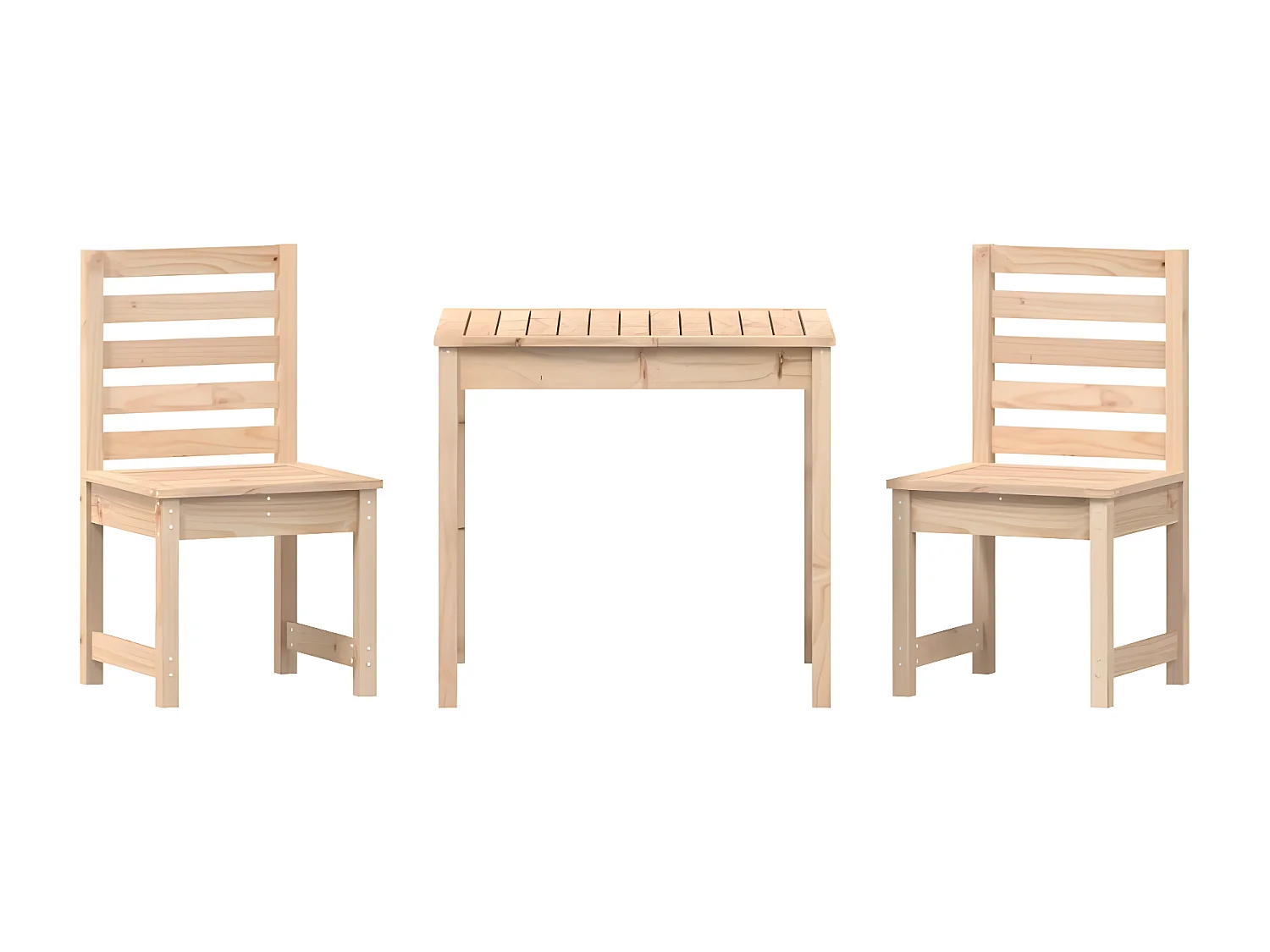 Ensemble de bistrot de jardin 3 pcs bois de pin massif GFDF49387