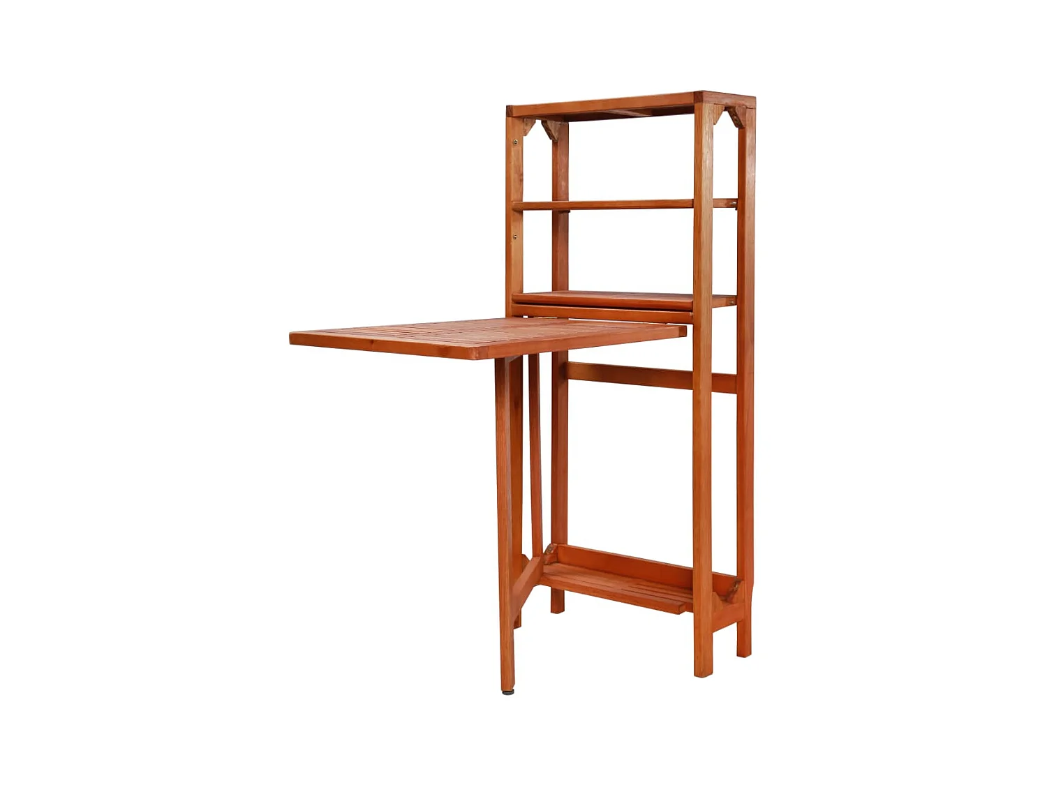 3 pzas Comedor de jardínó plegable de madera maciza de acacia KOW75825