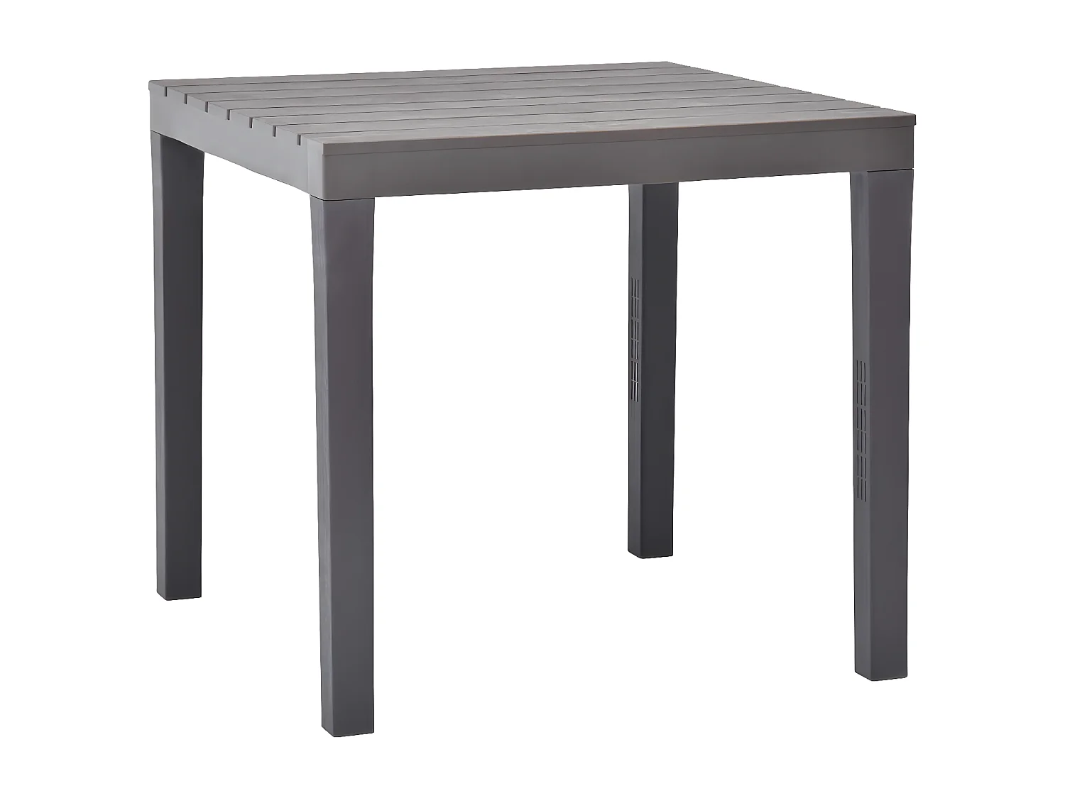 Mesa de jardim com 2 bancos plástico castanho PT461290