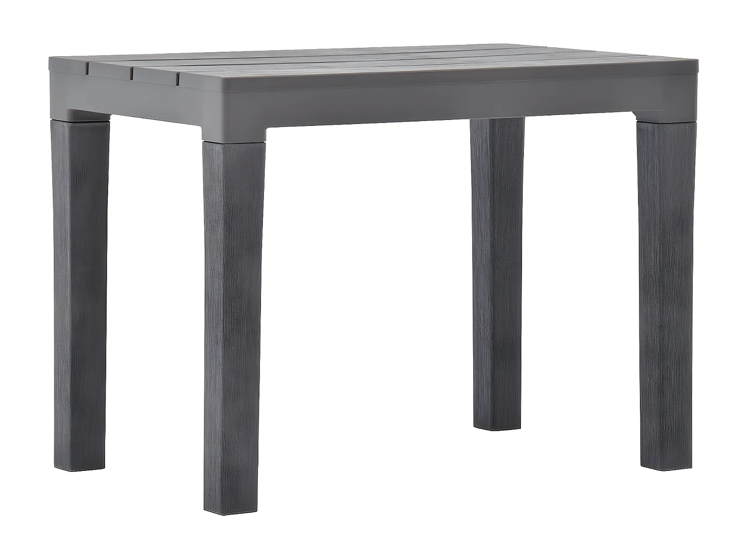 Salon de jardin-Table de jardin + 2 bancs Plastique Marron GFDF22665