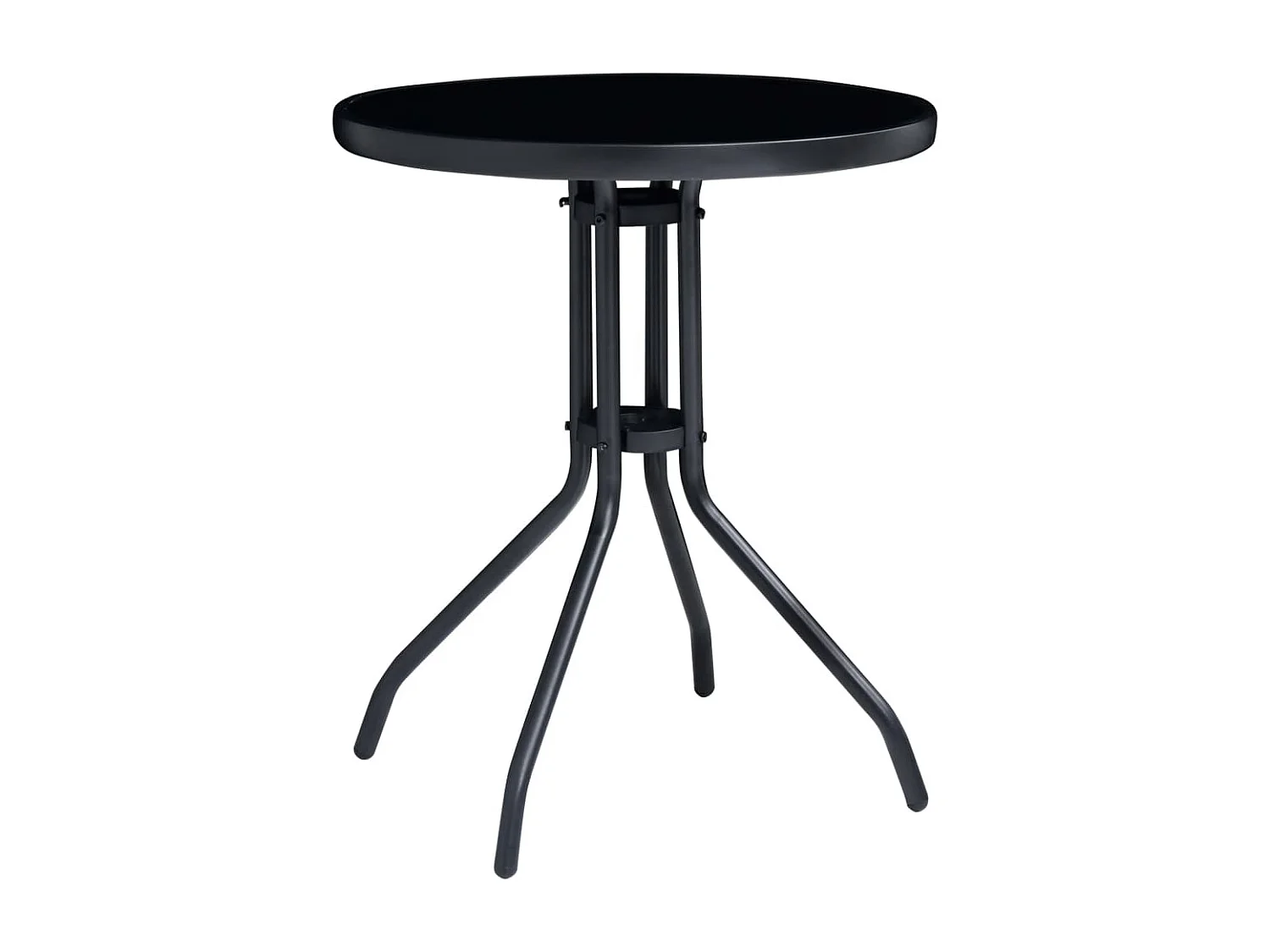 Mobilier de bistro 3 pcs Noir et anthracite GFDF70955