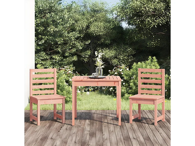 Ensemble de bistrot de jardin 3 pcs bois massif Douglas GFDF87167