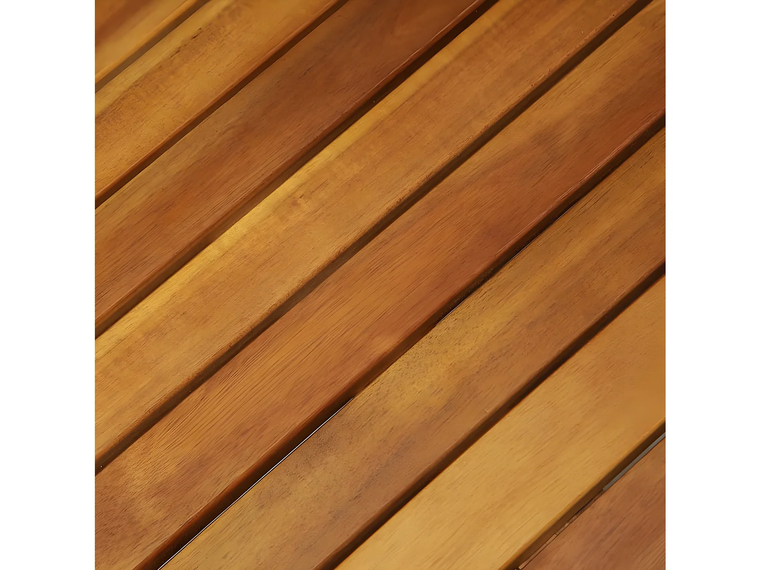 3 pcs conjunto bistrô dobrável c/ almofadões em acácia maciça PT821679