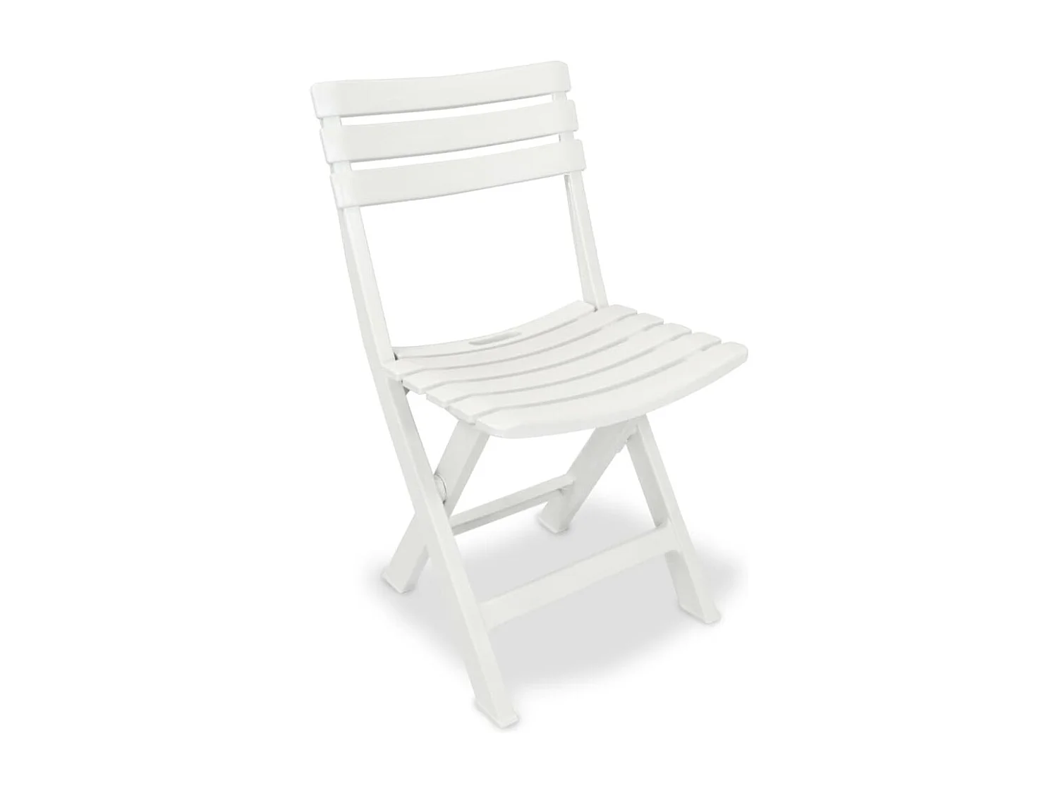 Ensemble de bistro pliable 3 pcs Plastique Blanc GFDF86244