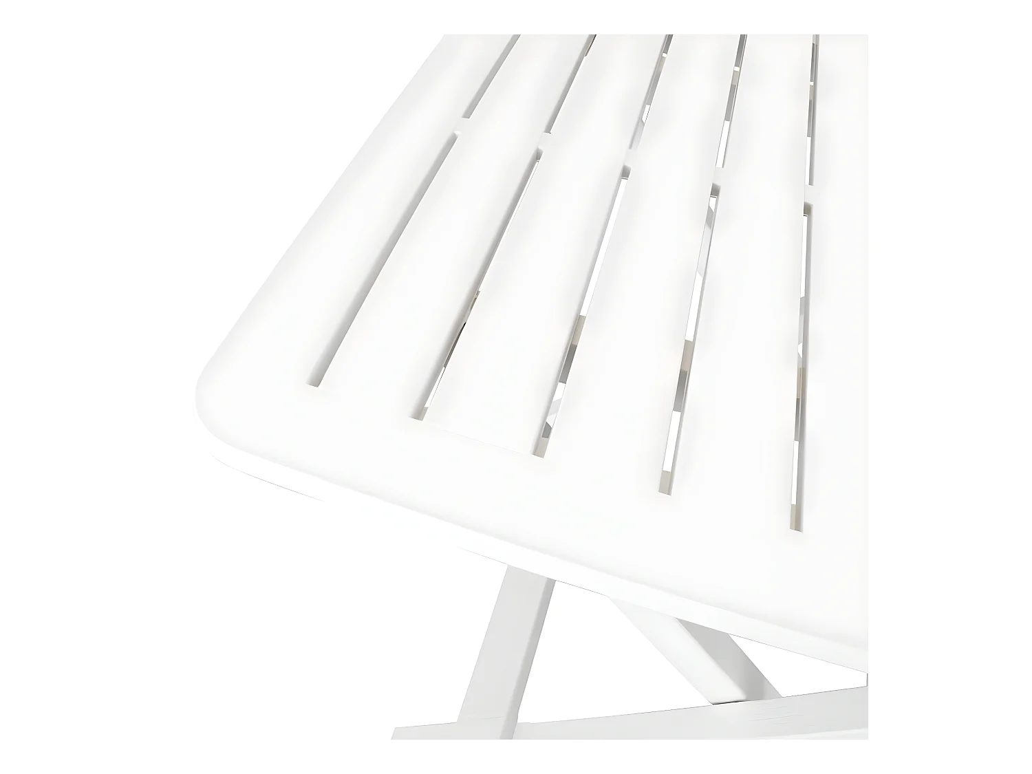 Ensemble de bistro pliable 3 pcs Plastique Blanc GFDF86244