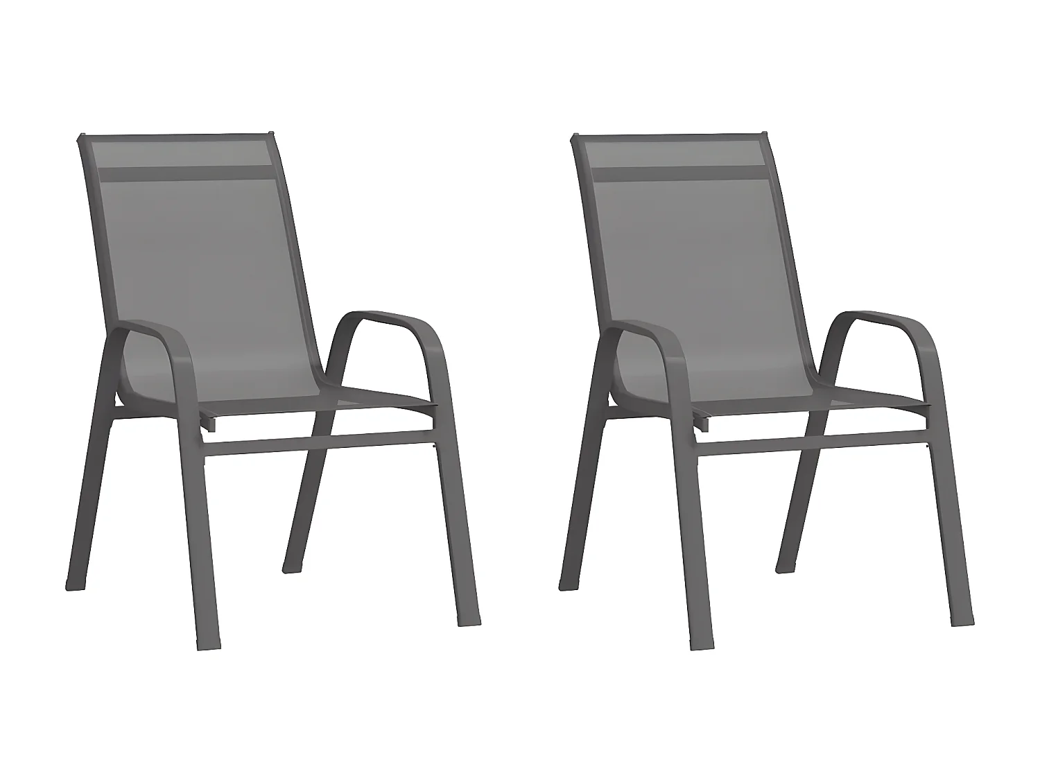 Ensemble de bistro de jardin 3 pcs Gris GFDF13111