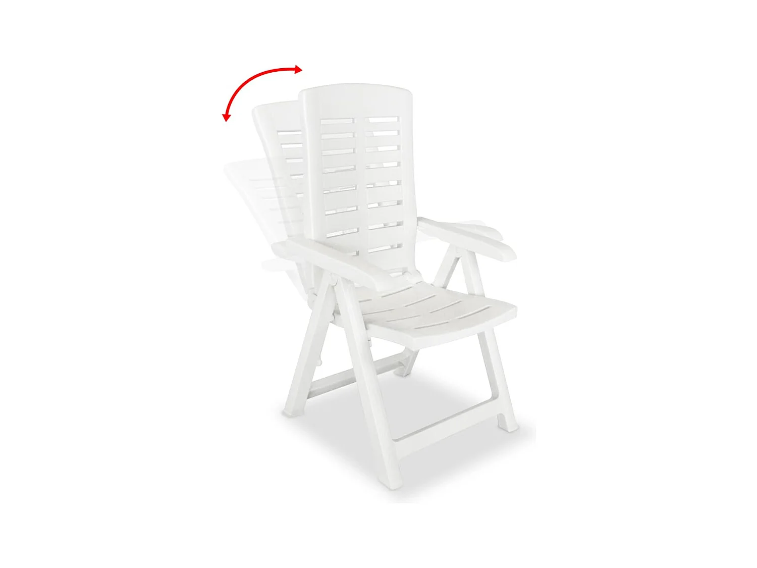 Mobilier de bistro 3 pcs Plastique Blanc GFDF64706