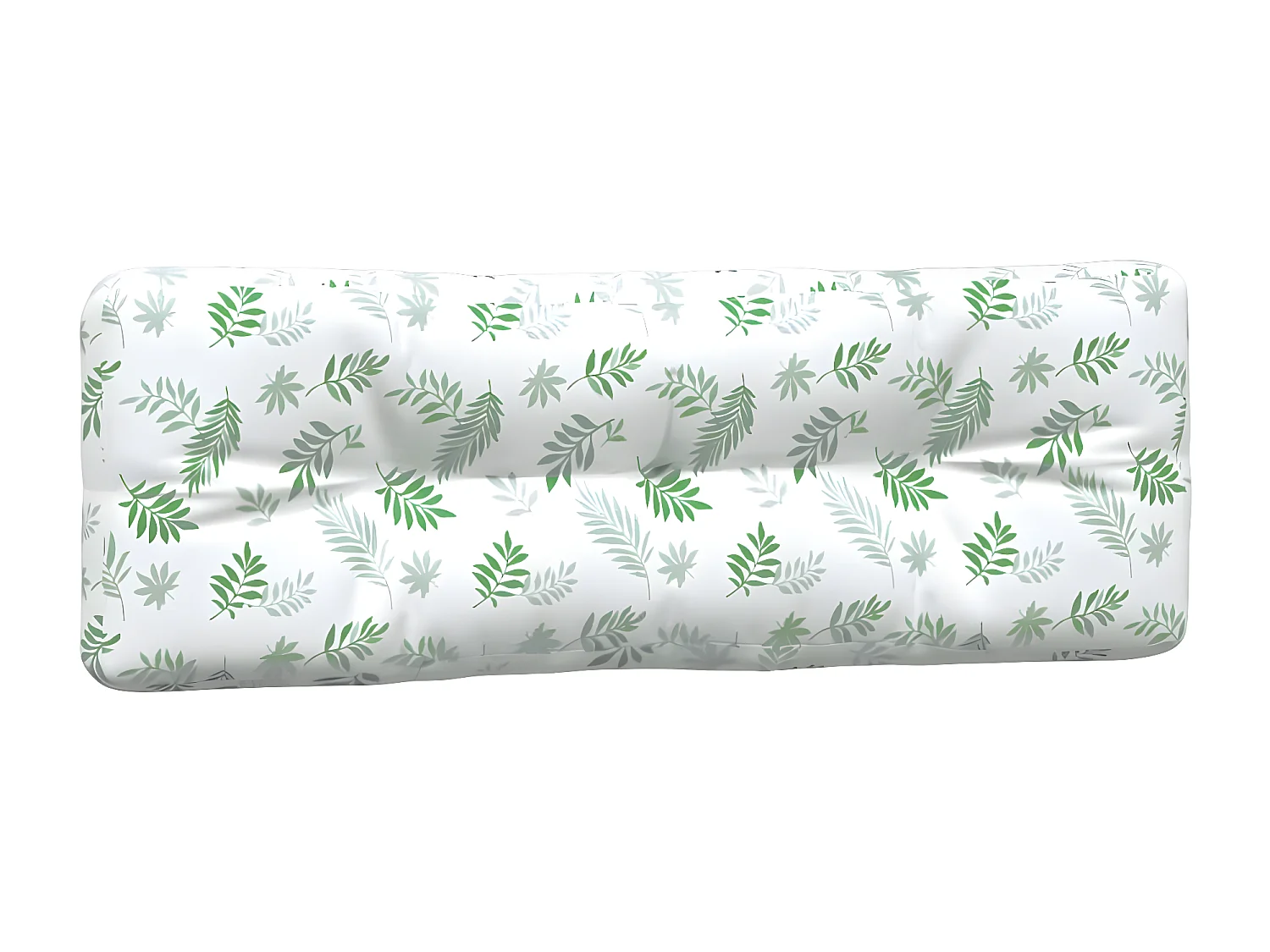 Cojines para palés 5 piezas tela estampado de hojas ES395862