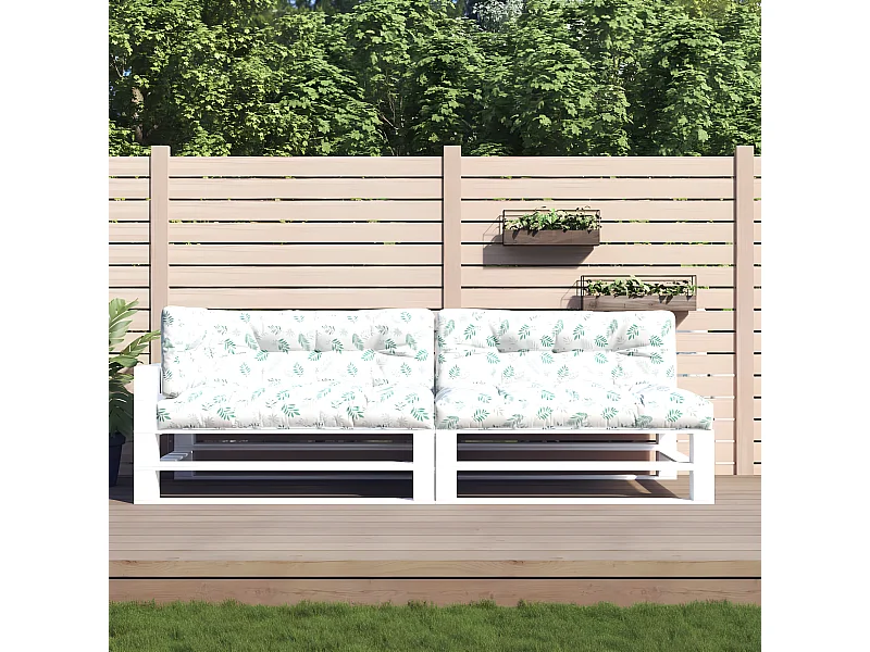 Coussins de palette Lot de 5 motif de feuilles tissu OFR19369