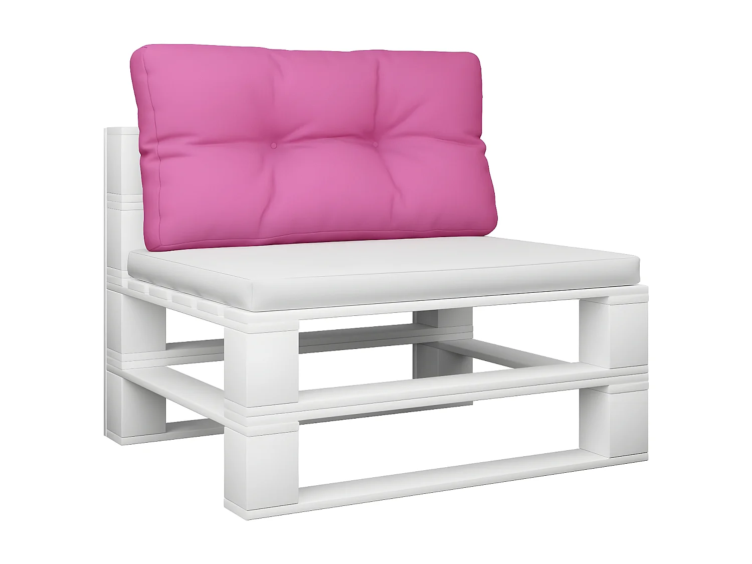 Coussin de palette rose 70x40x12 cm tissu OFR43241