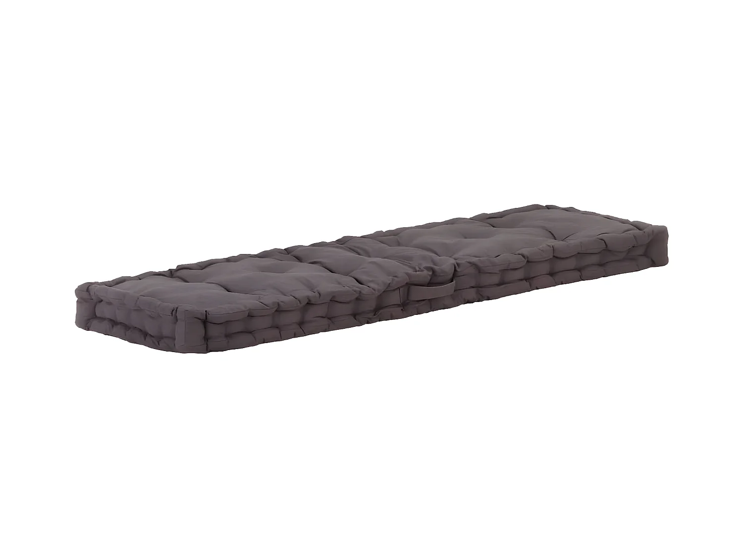Coussin de plancher de palette Coton 120x40x7 cm Anthracite OFR97803