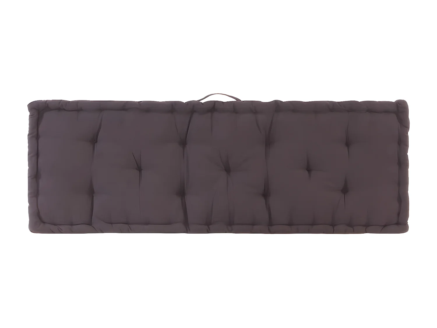 Coussin de plancher de palette Coton 120x40x7 cm Anthracite OFR97803
