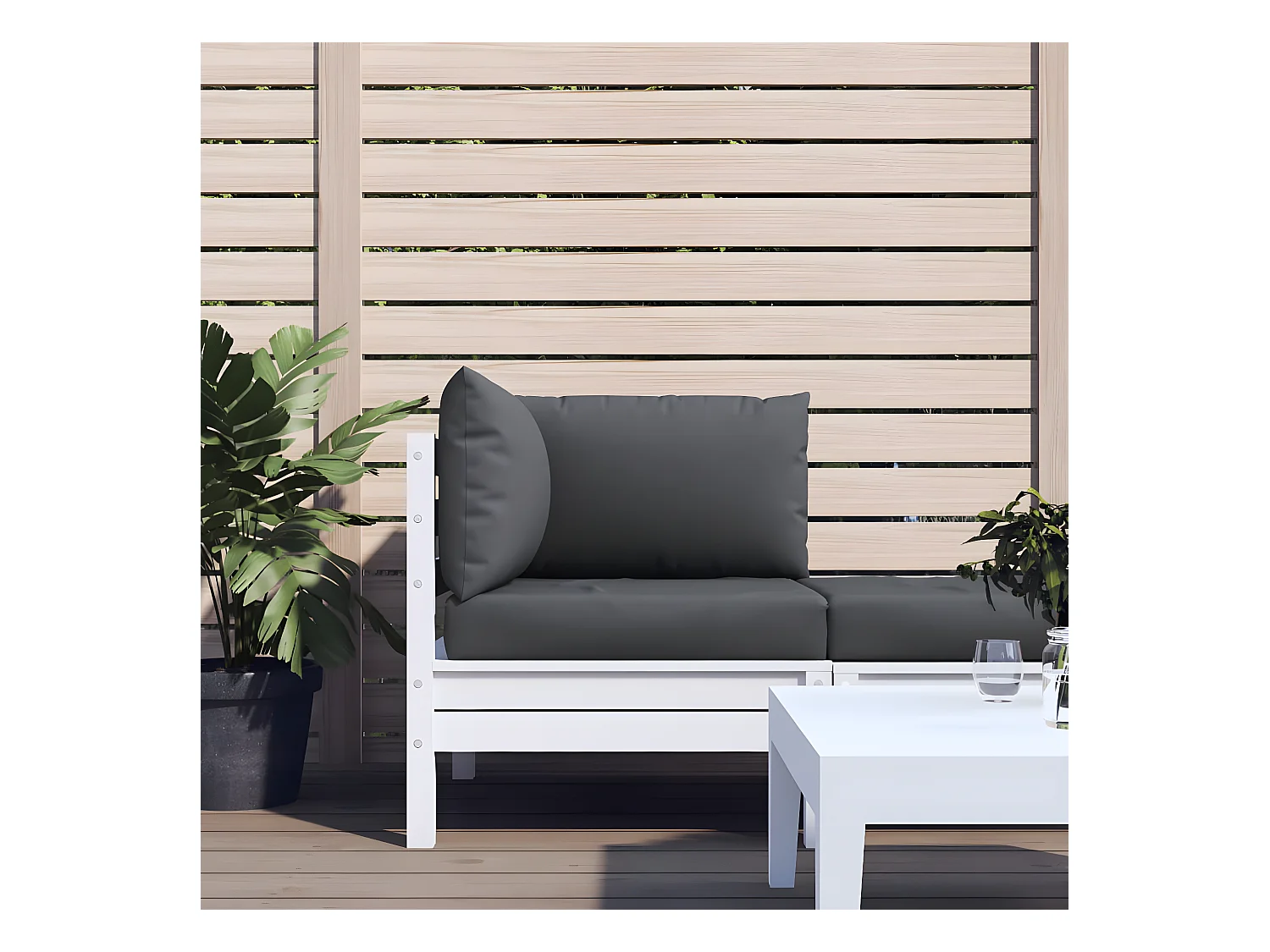 Coussins de palette 3 pcs anthracite tissu oxford OFR37046