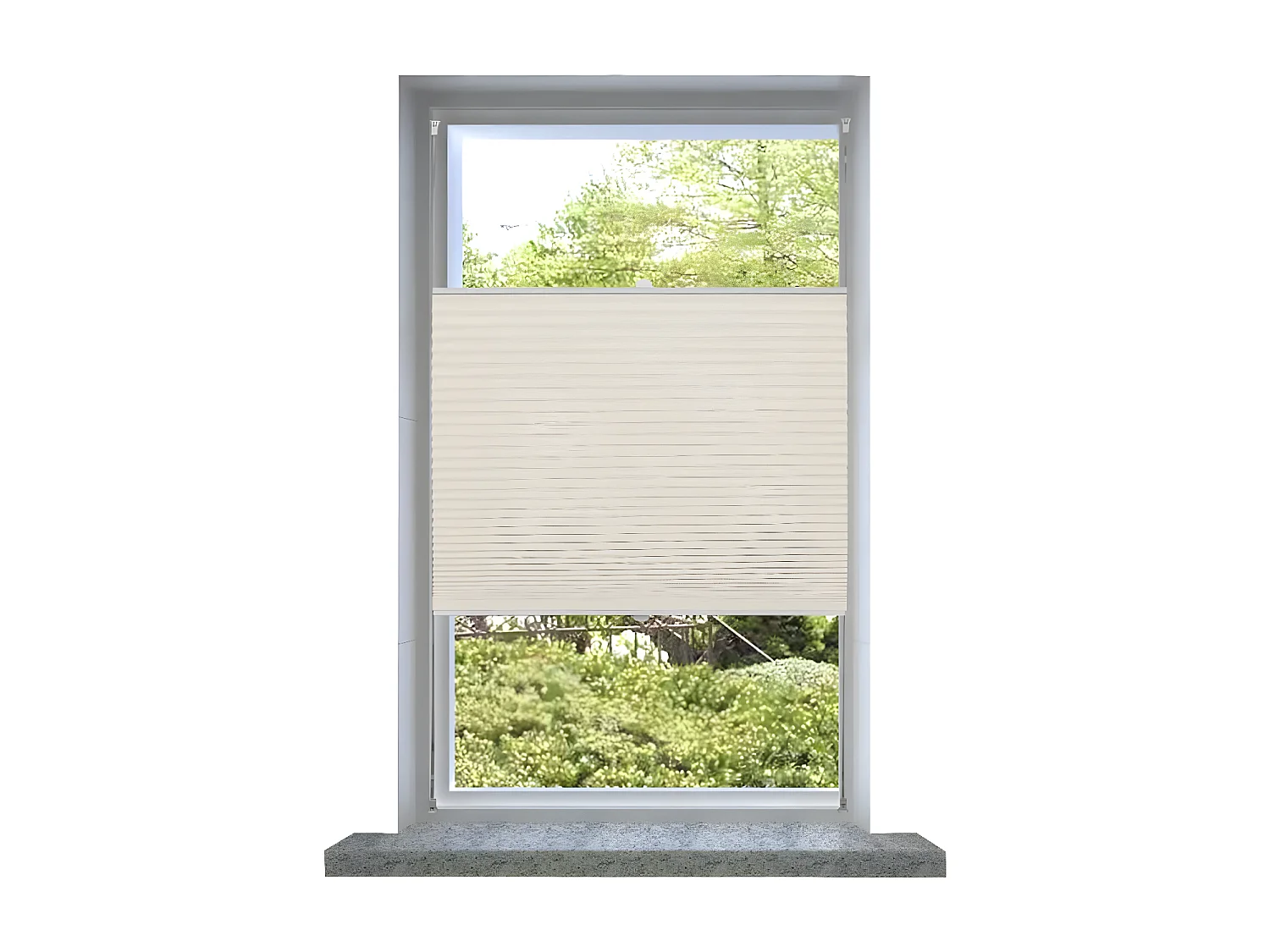 Plisé Para Ventana Persiana 80X100cm Crema ES329822