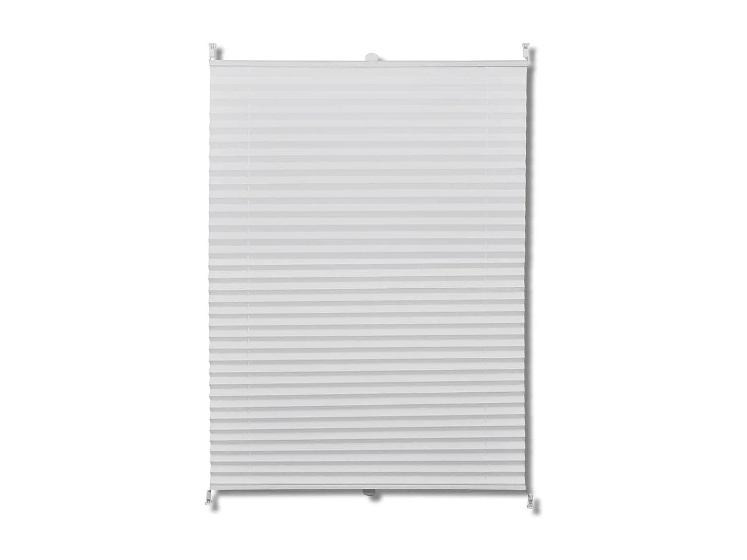 Store enrouleur plissé 70x125 cm Blanc PSVB76302