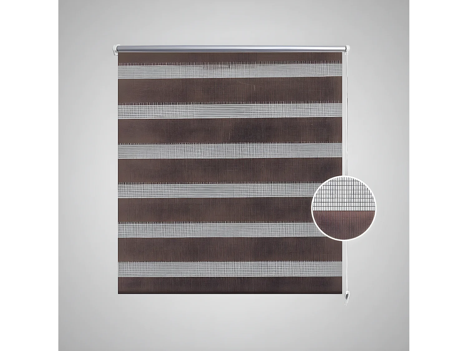 Persiana Cebra 80 x 175cm Café ES582930