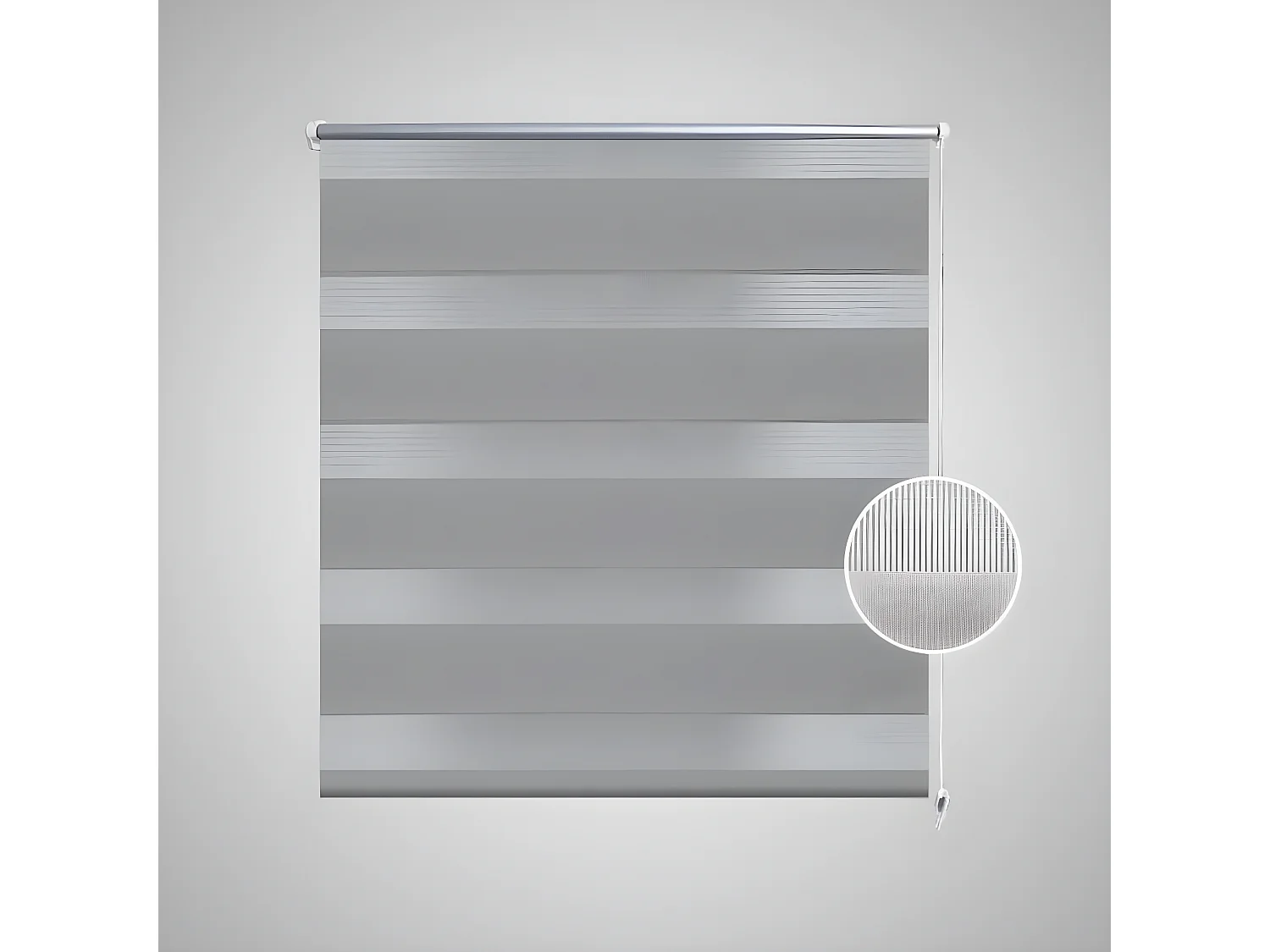 Store enrouleur tamisant 100 x 175 cm gris WVGQ1212