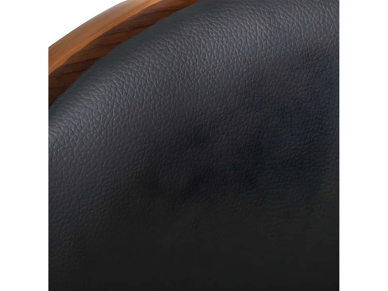 Tabourets de bar lot de 2 bois courbé et similicuir REO40436