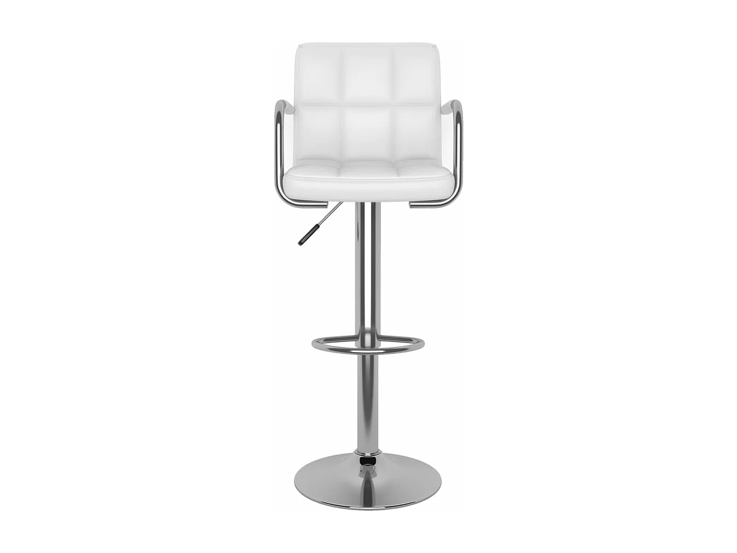 Tabourets de bar lot de 2 blanc similicuir REO68884