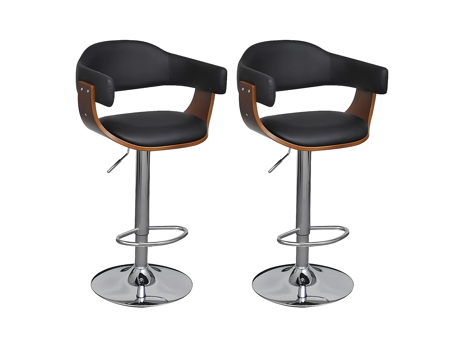 Tabourets de bar lot de 2 similicuir REO40067