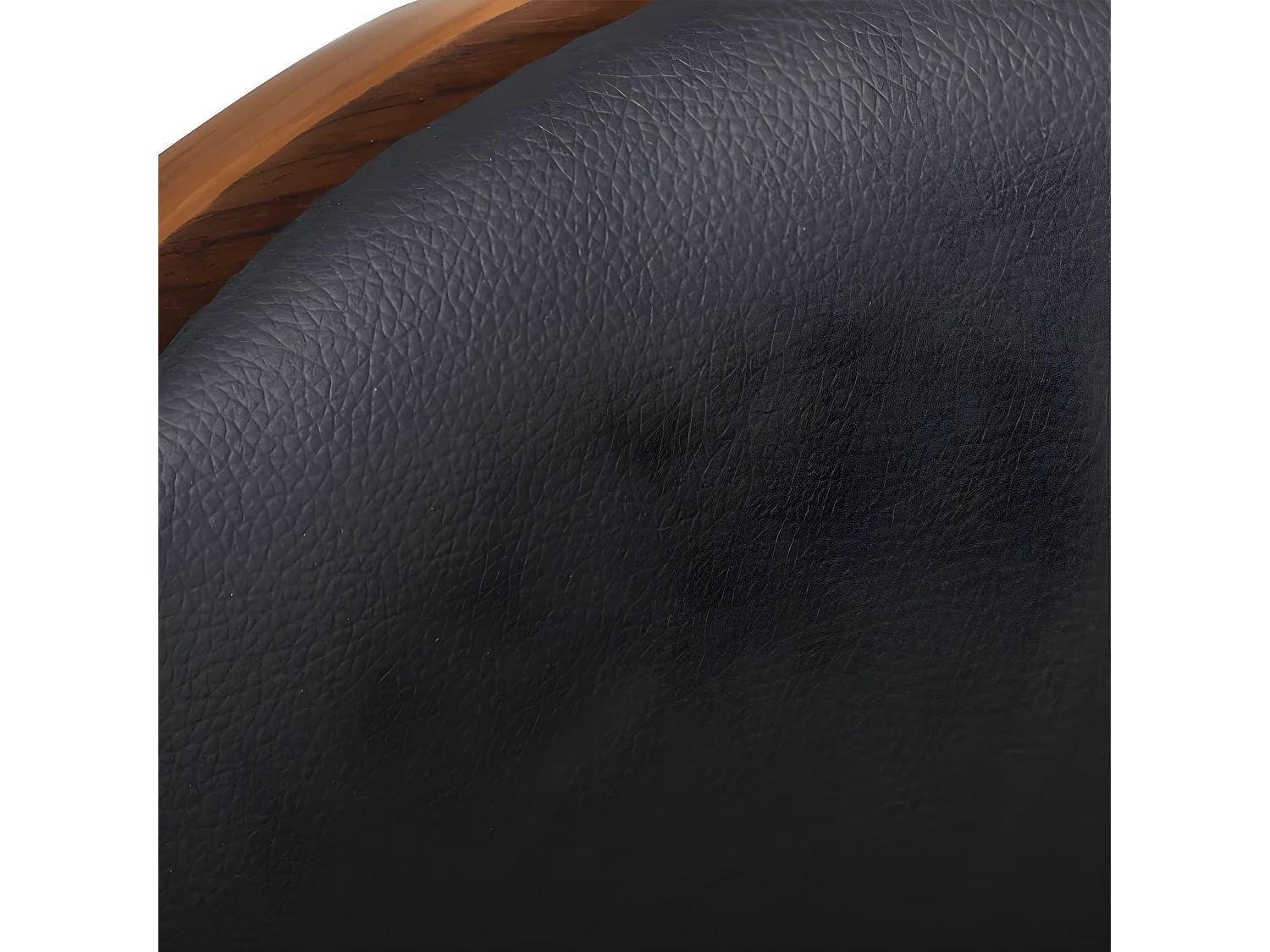 Tabouret de bar Bois courbé et similicuir REO38201