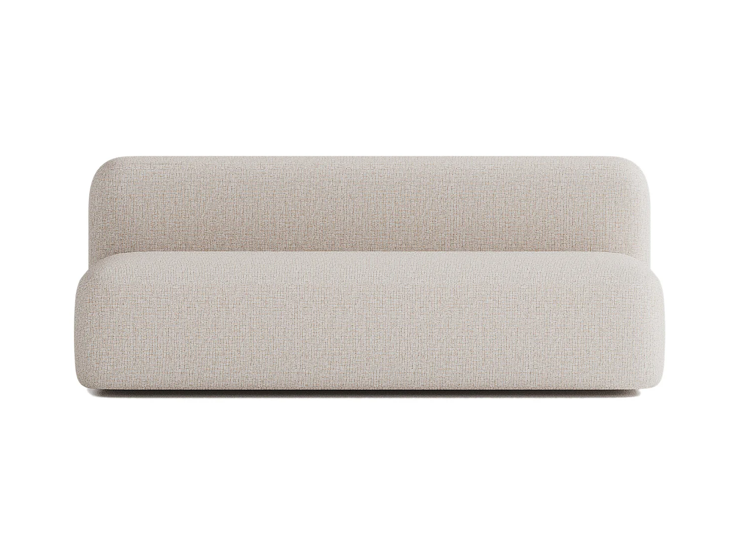 Canapé Droit Contemporain Max 3 Places en Tissu Beige