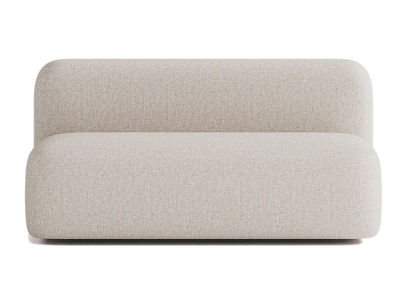 Sofá Max de 2 Lugares em Tecido Bege