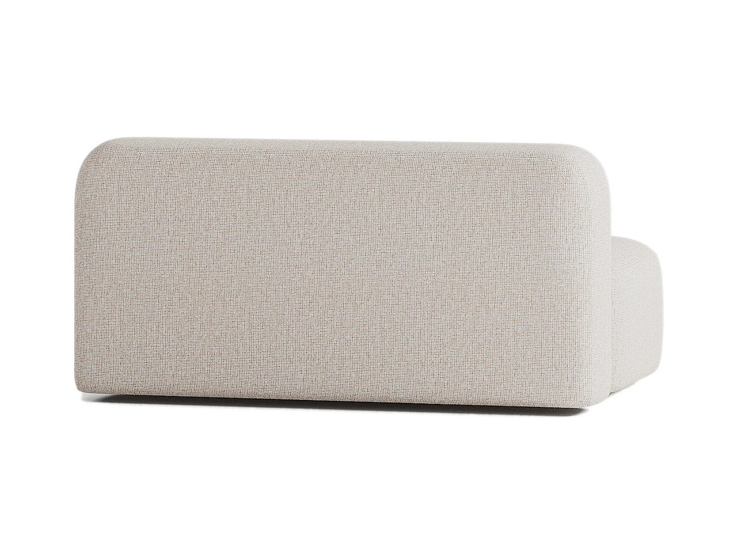 Lineares 2-Sitzer-Sofa Max aus Stoff, beige