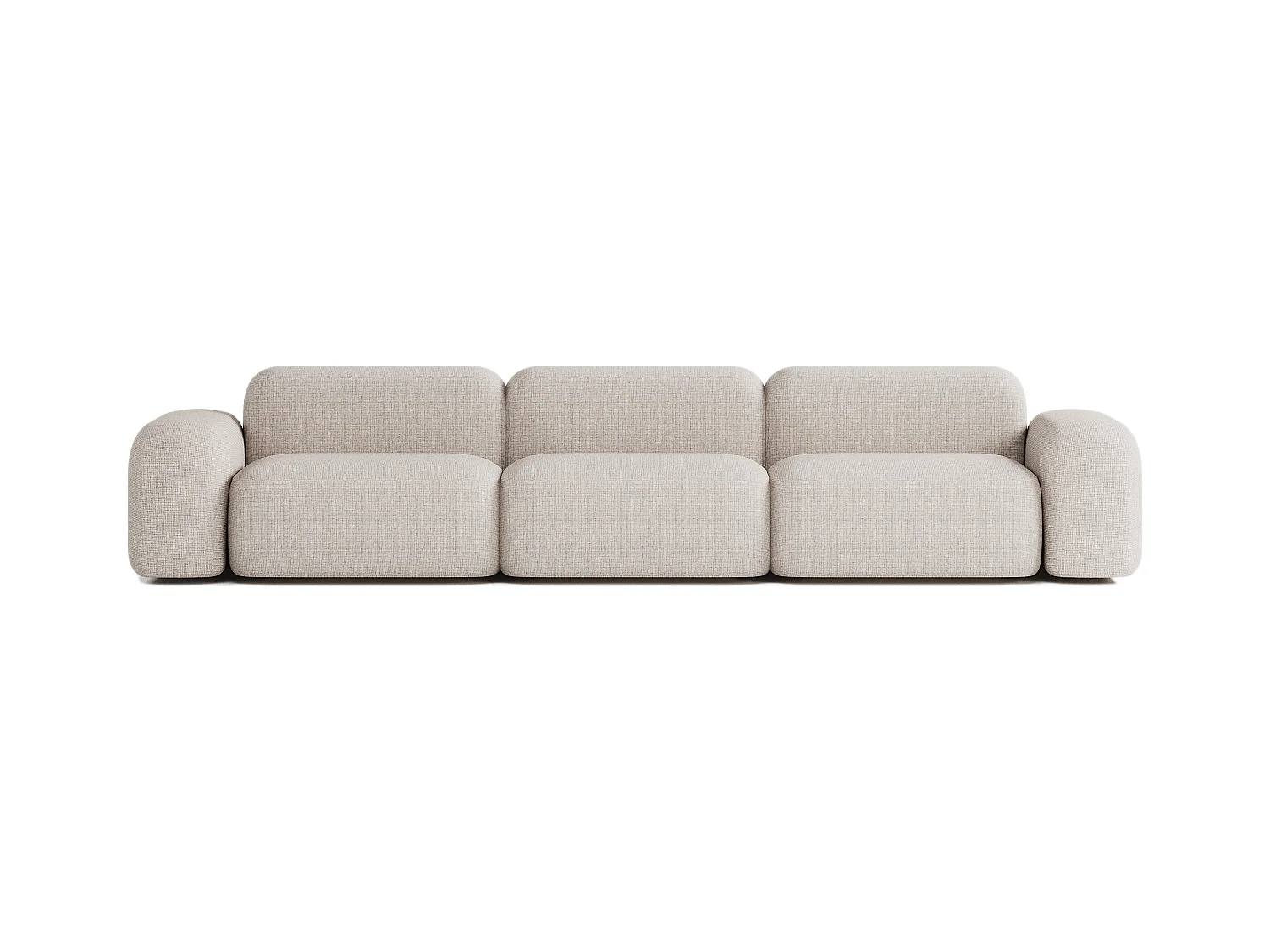 Canapé Modulable Max 5 places en Tissu Beige