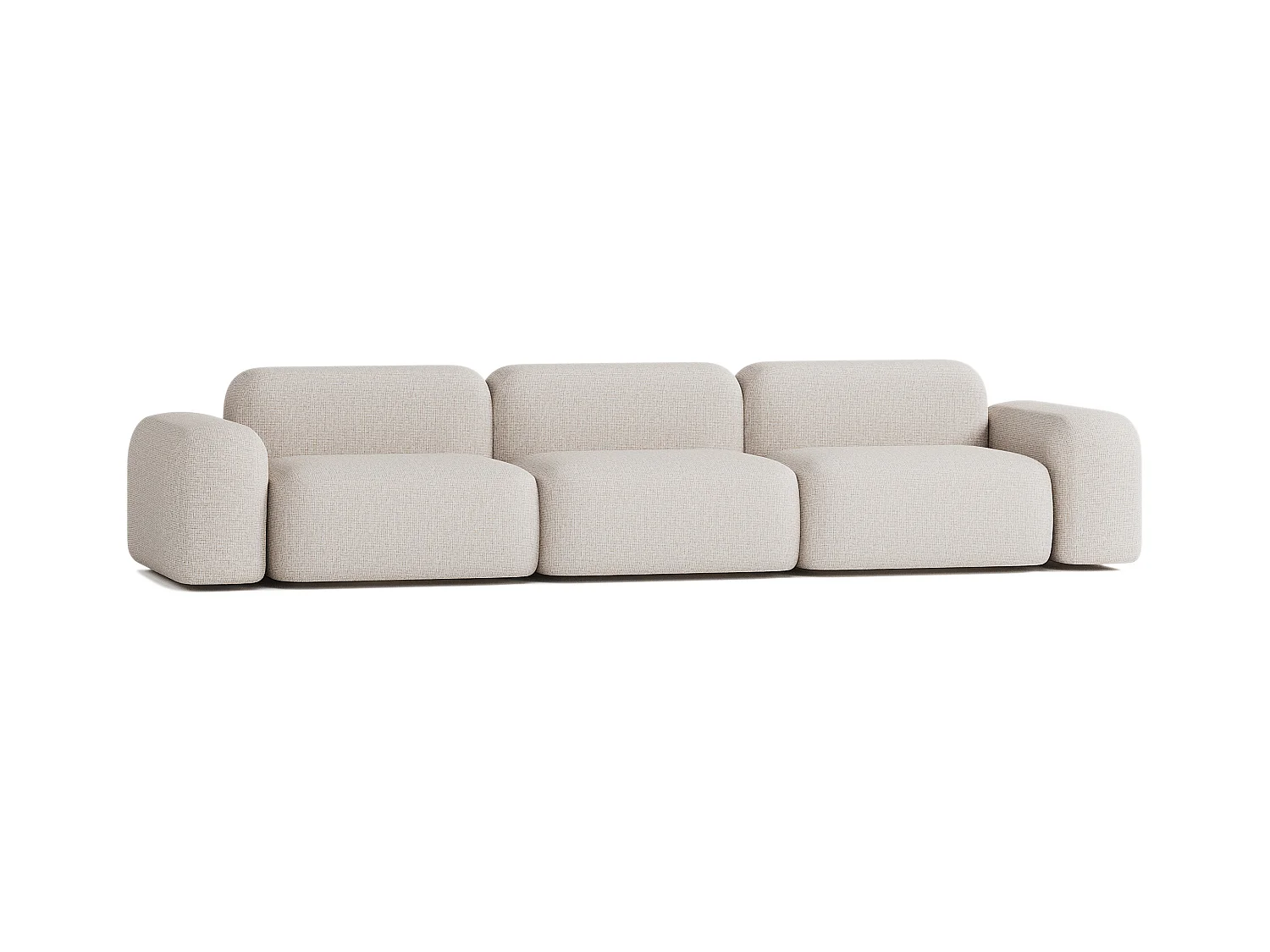 Canapé Modulable Max 5 places en Tissu Beige