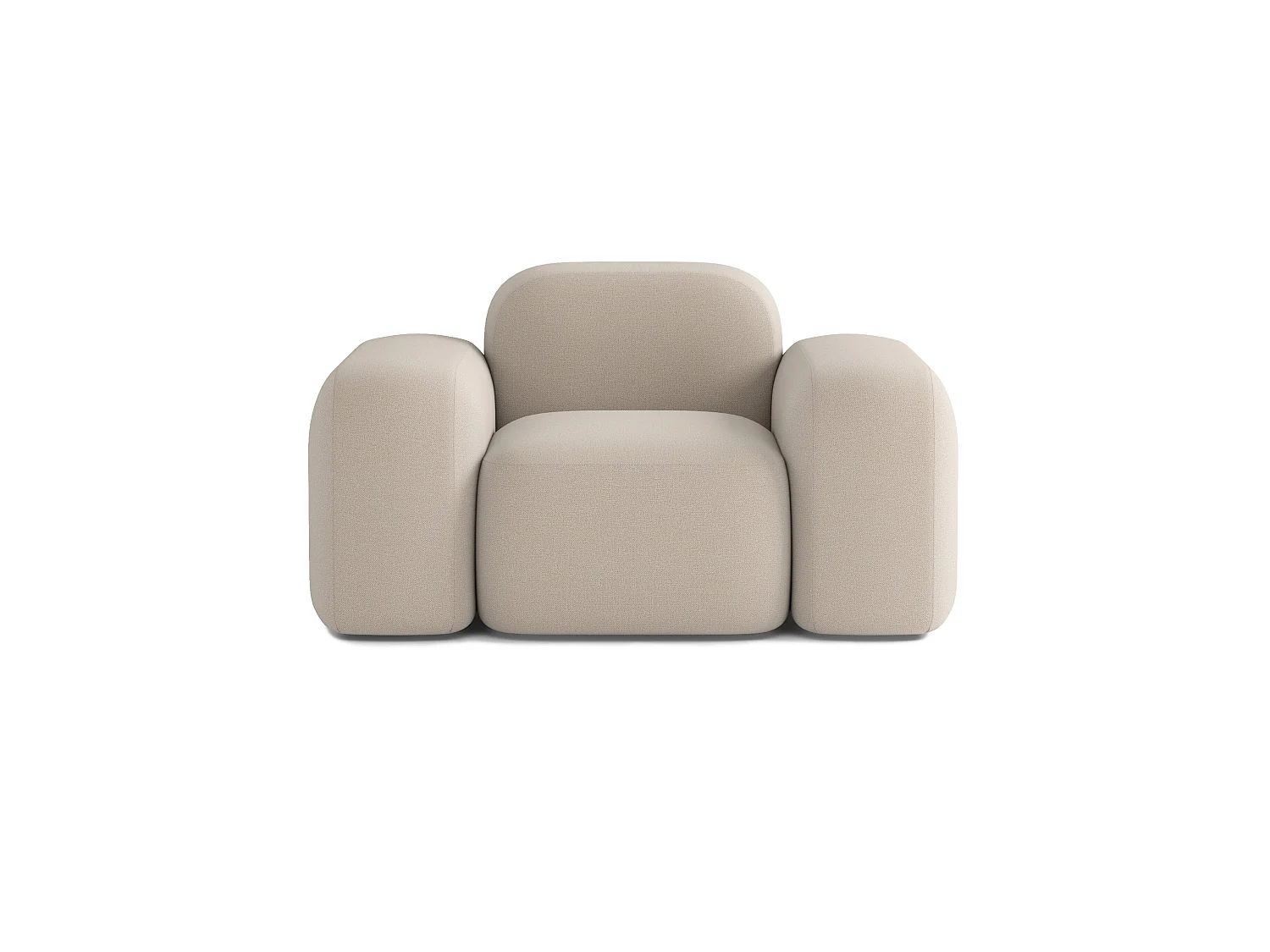Fauteuil Max Tissu Beige