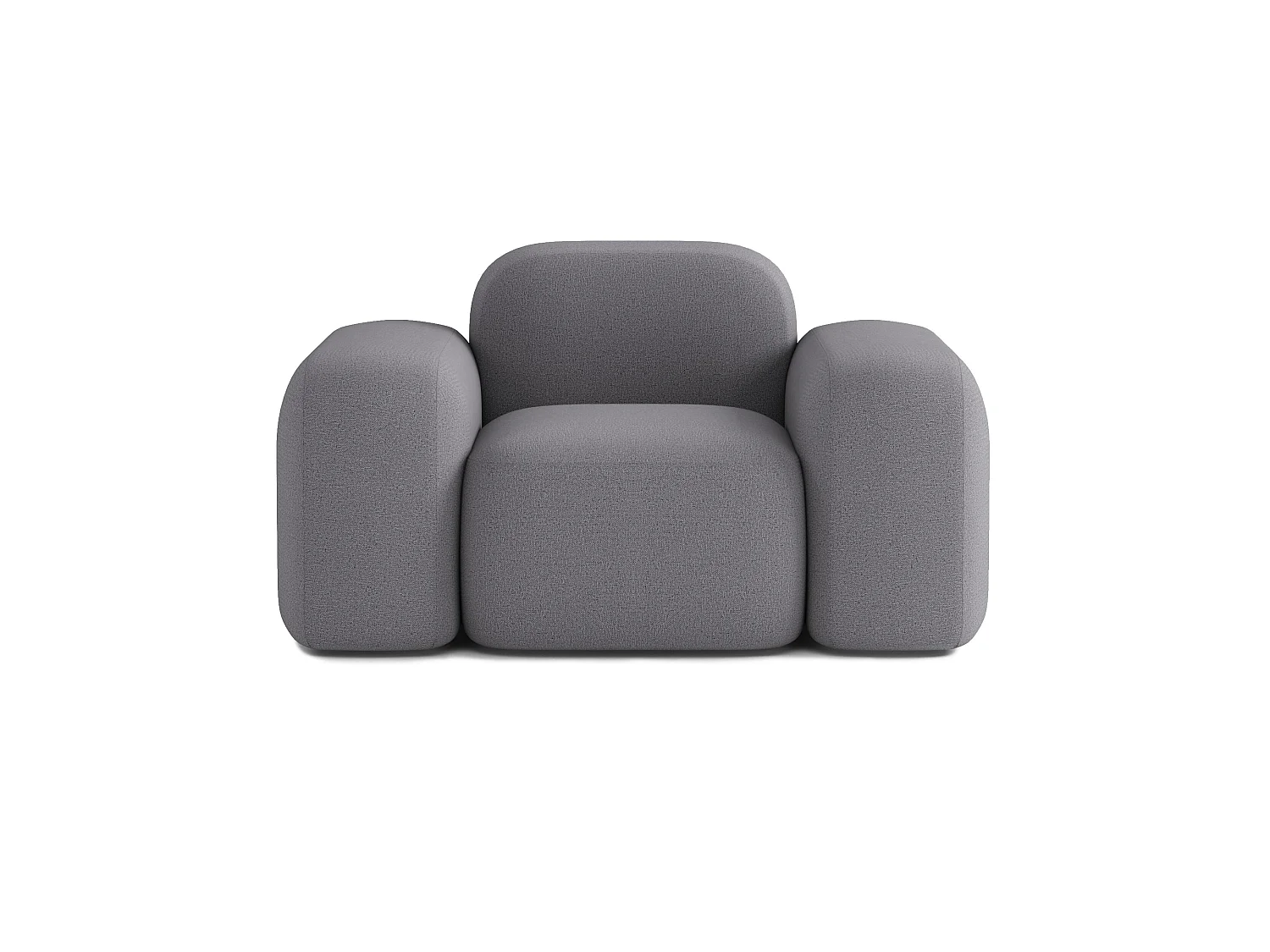 Fauteuil Max Tissu Gris Foncé