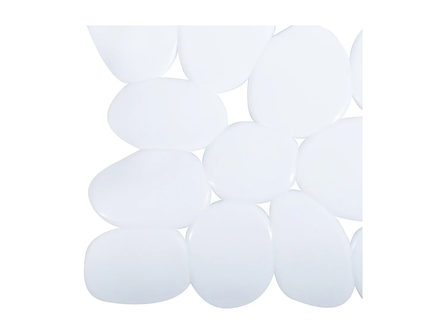 Tapis de douche en PVC 53x53cm blanc