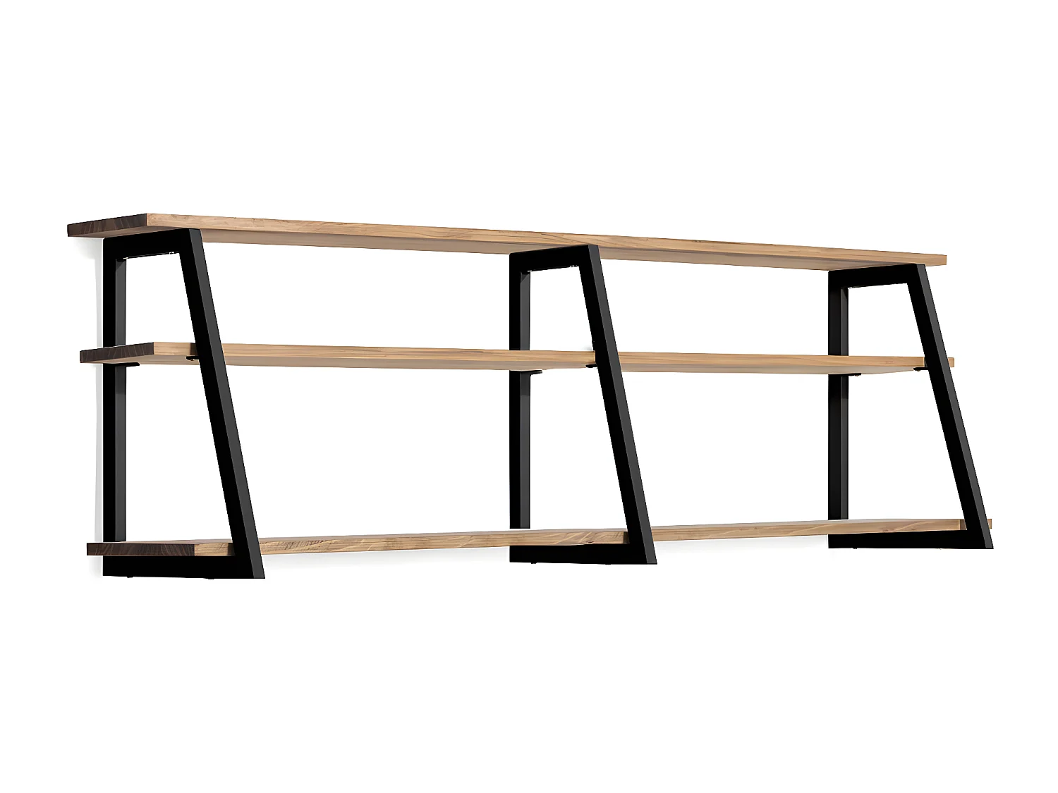 Estante Ascendente 198x35x47 Branco – madeira vintage – Tres suportes