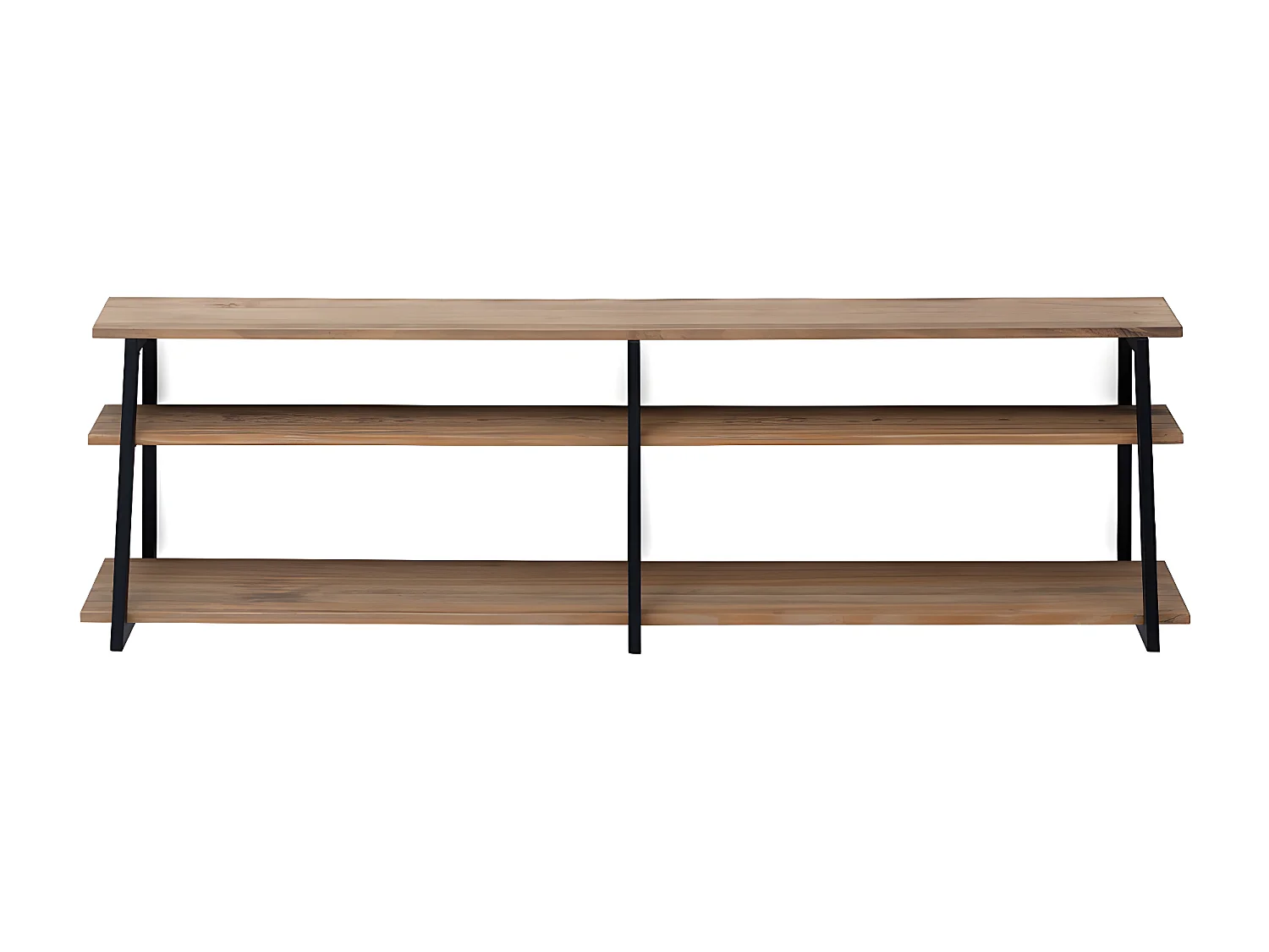 Estante Ascendente 198x35x47 Branco – madeira vintage – Tres suportes