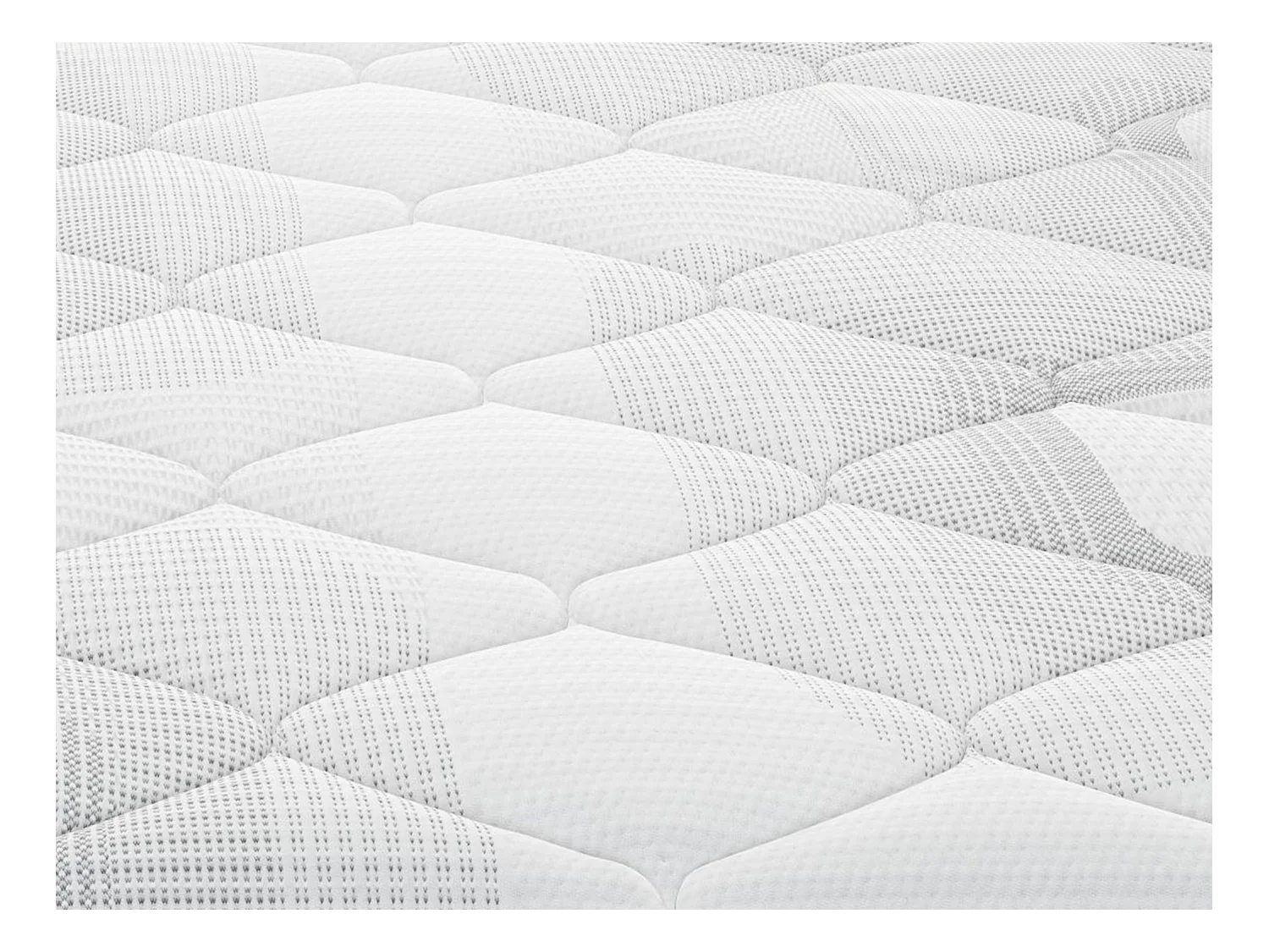 Set 140 x 190 cm bedbodem met opbergruimte, wit + matras met pocketveren van 20 cm dik - SONGE van YSMÉE