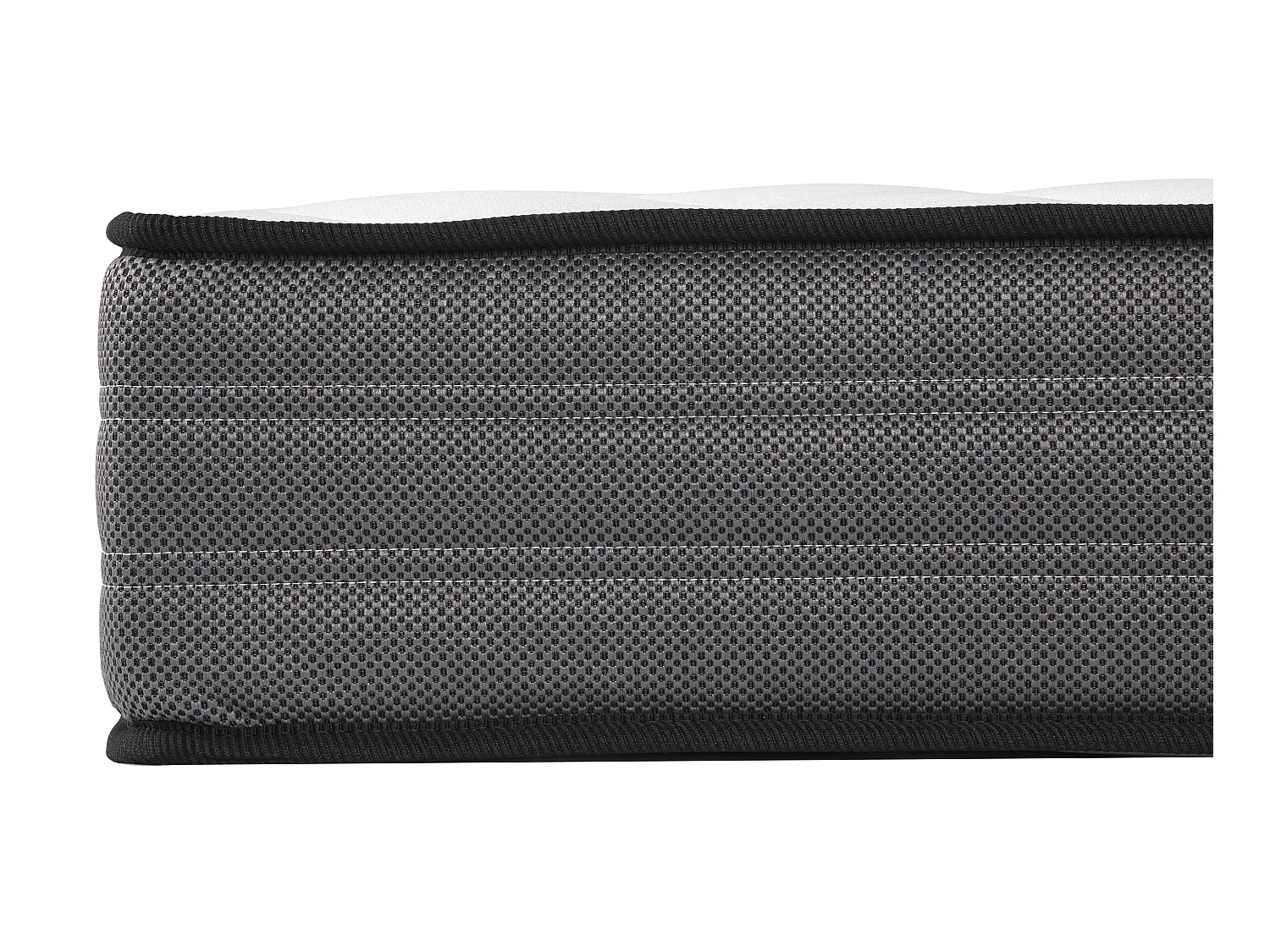 Ensemble 140 x 190 cm sommier coffre naturel clair + matelas ressorts ensachés ép.20cm - AMBRACIE de YSMÉE