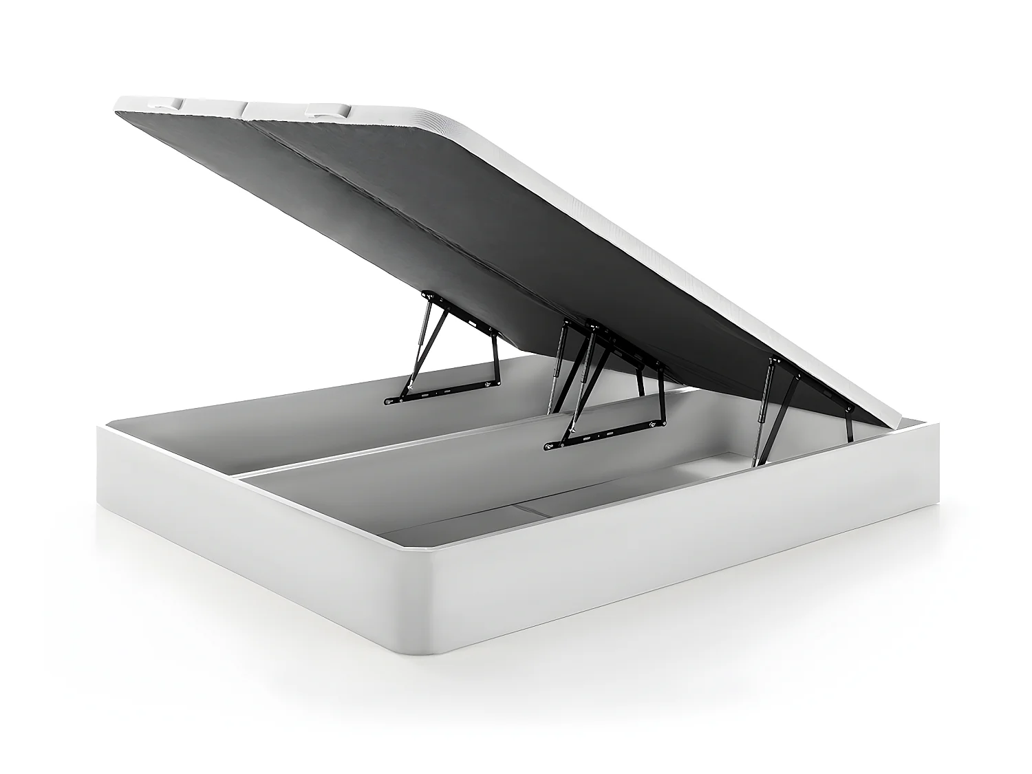 Conjunto de canapé abatible blanco + colchón de muelles ensacados 180 x 200 cm - AMBRACIE de YSMÉE