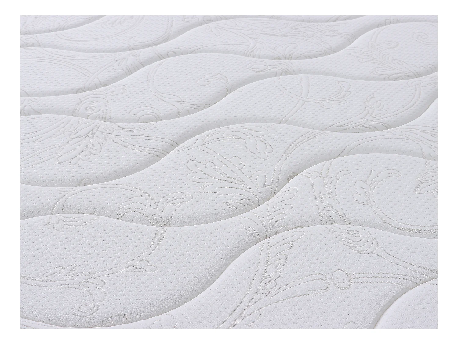 Ensemble 160 x 200 cm sommier coffre naturel clair + matelas ressorts 3 zones et mémoire de forme ép.20cm - WOLKENTANZ de YSMÉE
