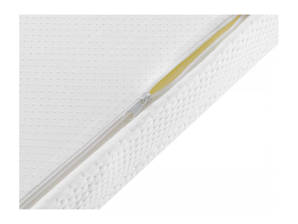 Set 90 x 190cm Rete contenitore Naturale chiaro + Materasso schiuma 7 zone sp.12cm - STELO KIDS di YSMÉE
