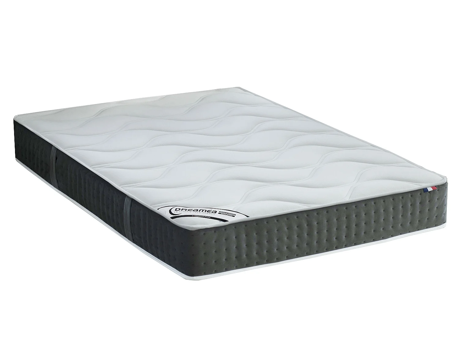 Ensemble 140 x 190 cm sommier coffre naturel clair + matelas hybride ressorts ensachés 7 zones et mémoire de forme ép.25cm - TIAMAT de DREAMEA